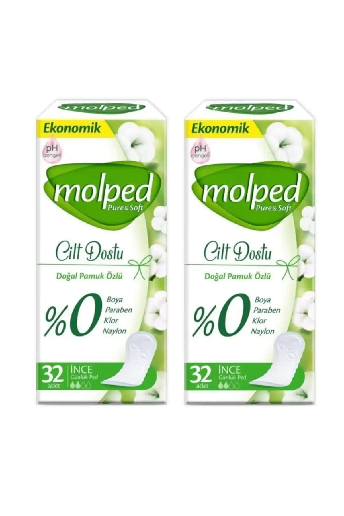 Molped Günlük Ped Pure Soft: İnce ve Cilt Dostu Günlük Hijyen Ürünü