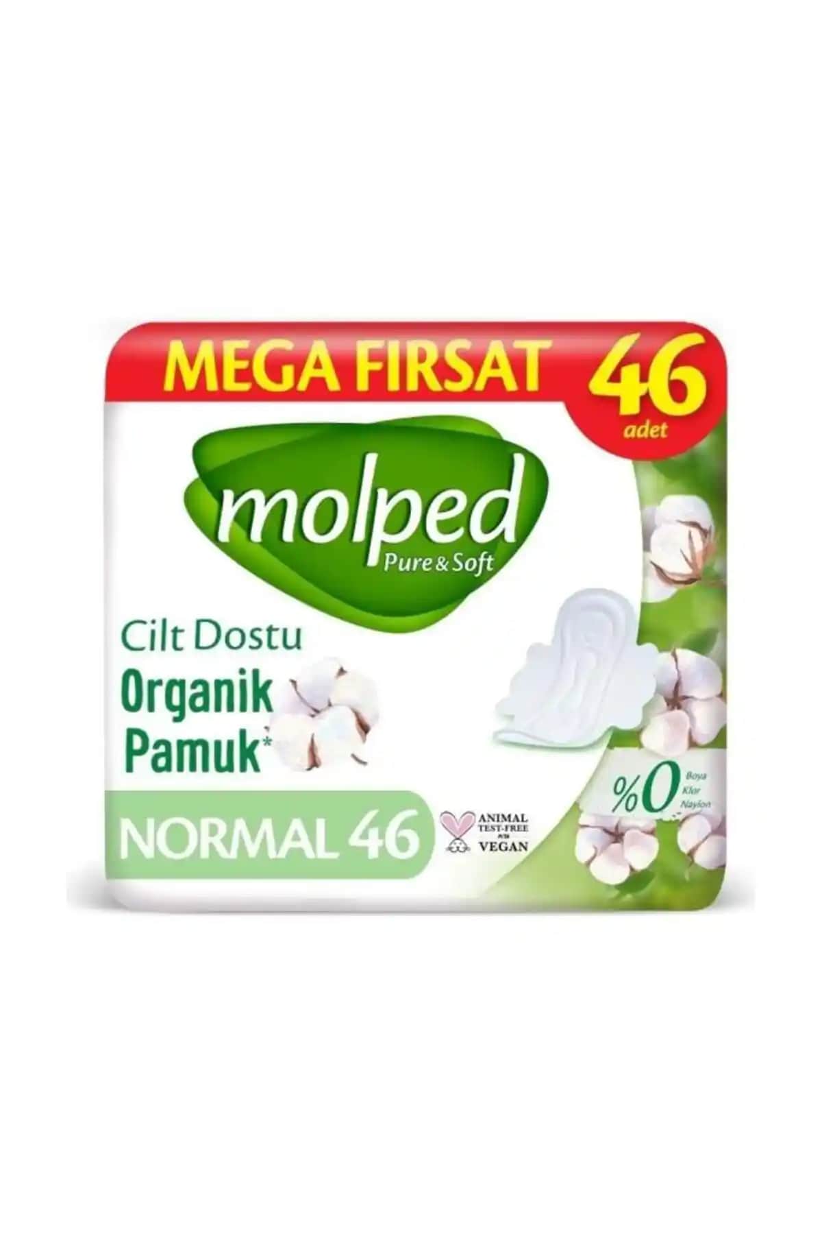 Molped Pure & Soft Mega Fırsat Normal Ultra Hijyenik Pedler Günlük ve Gece Kullanımı İçin
