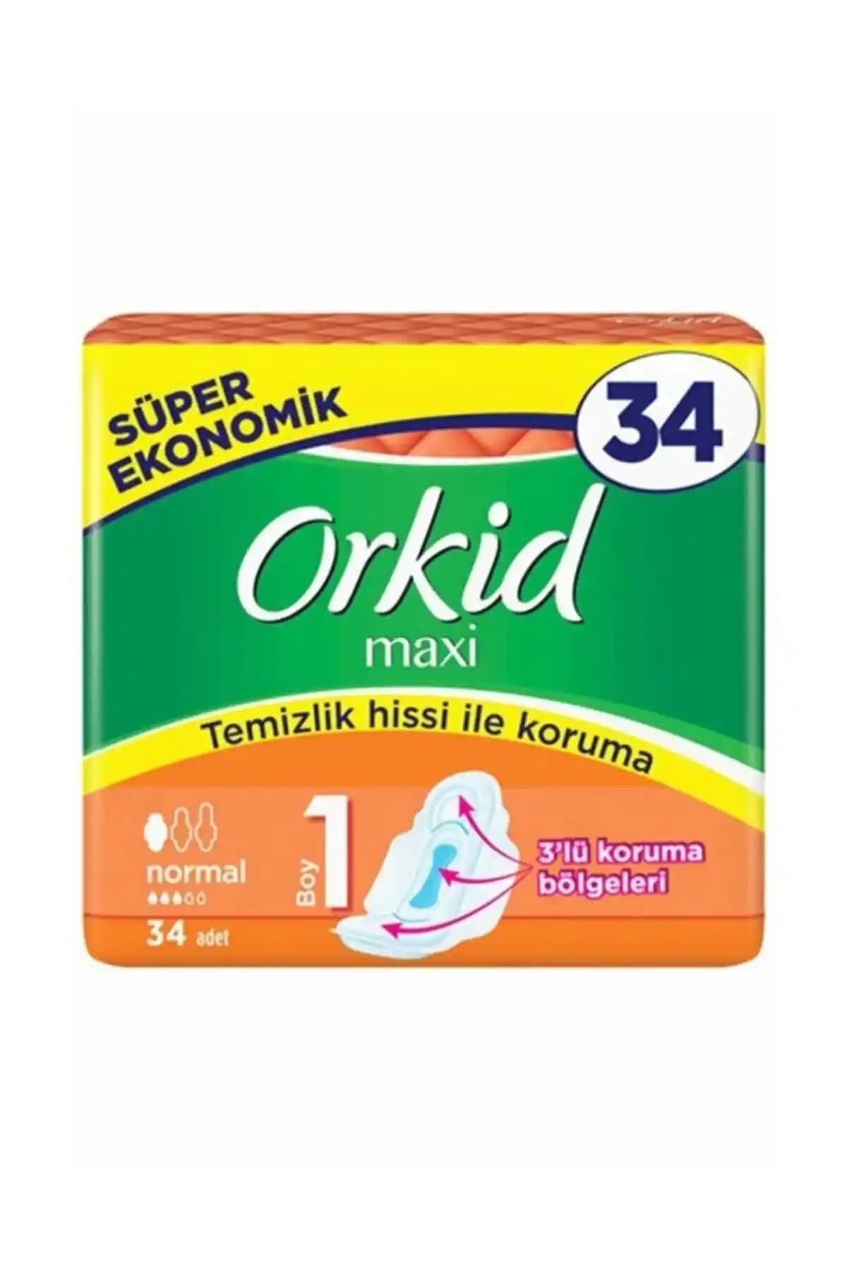 Orkid Maxi 4'lü Normal: Yüksek Emiciliğe Sahip Dayanıklı Hijyen Ürünü