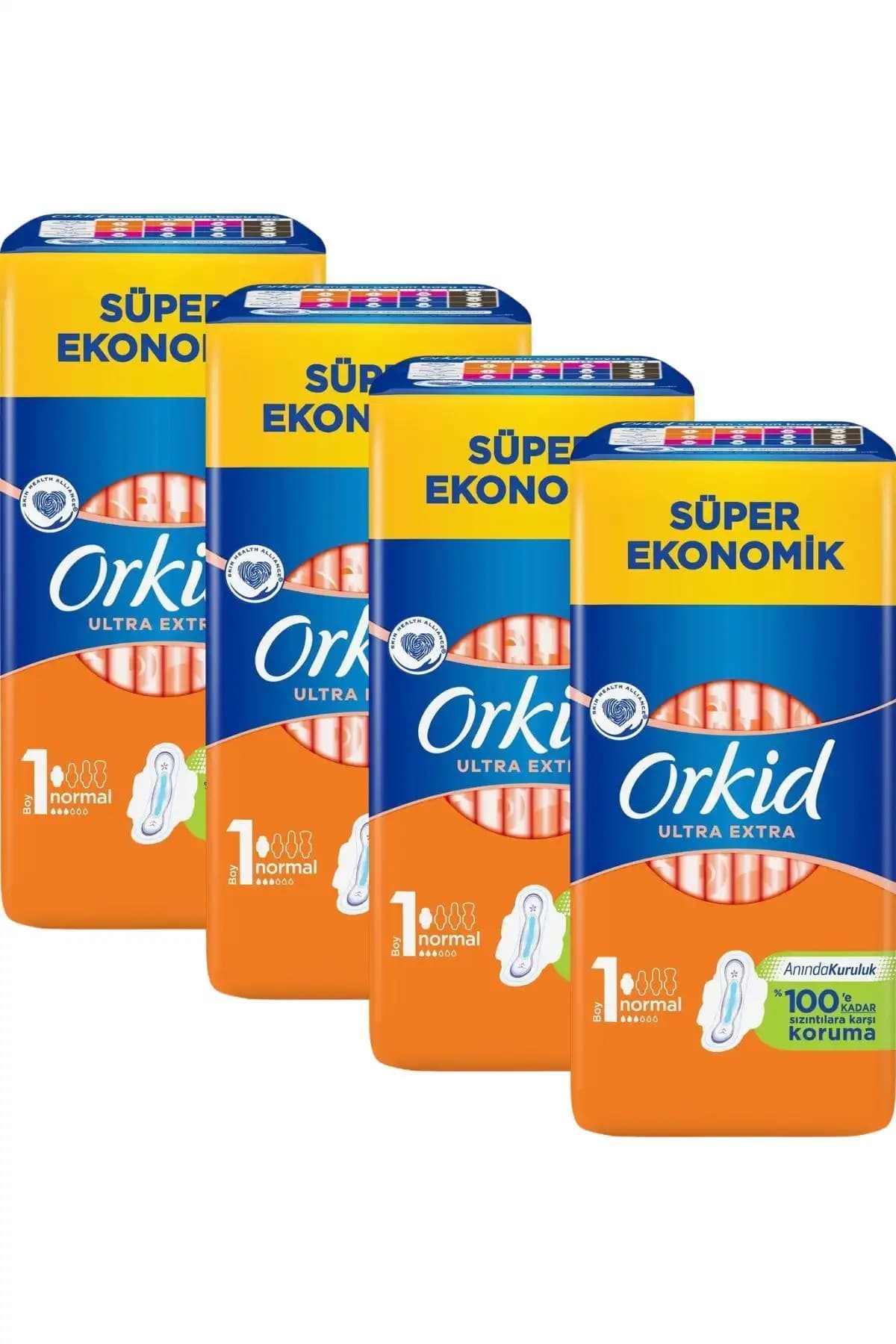 Orkid Ultra Extra 4'lü Normal 26 x4 Adet Günlük Hijyen ve Temizlik Çözümü