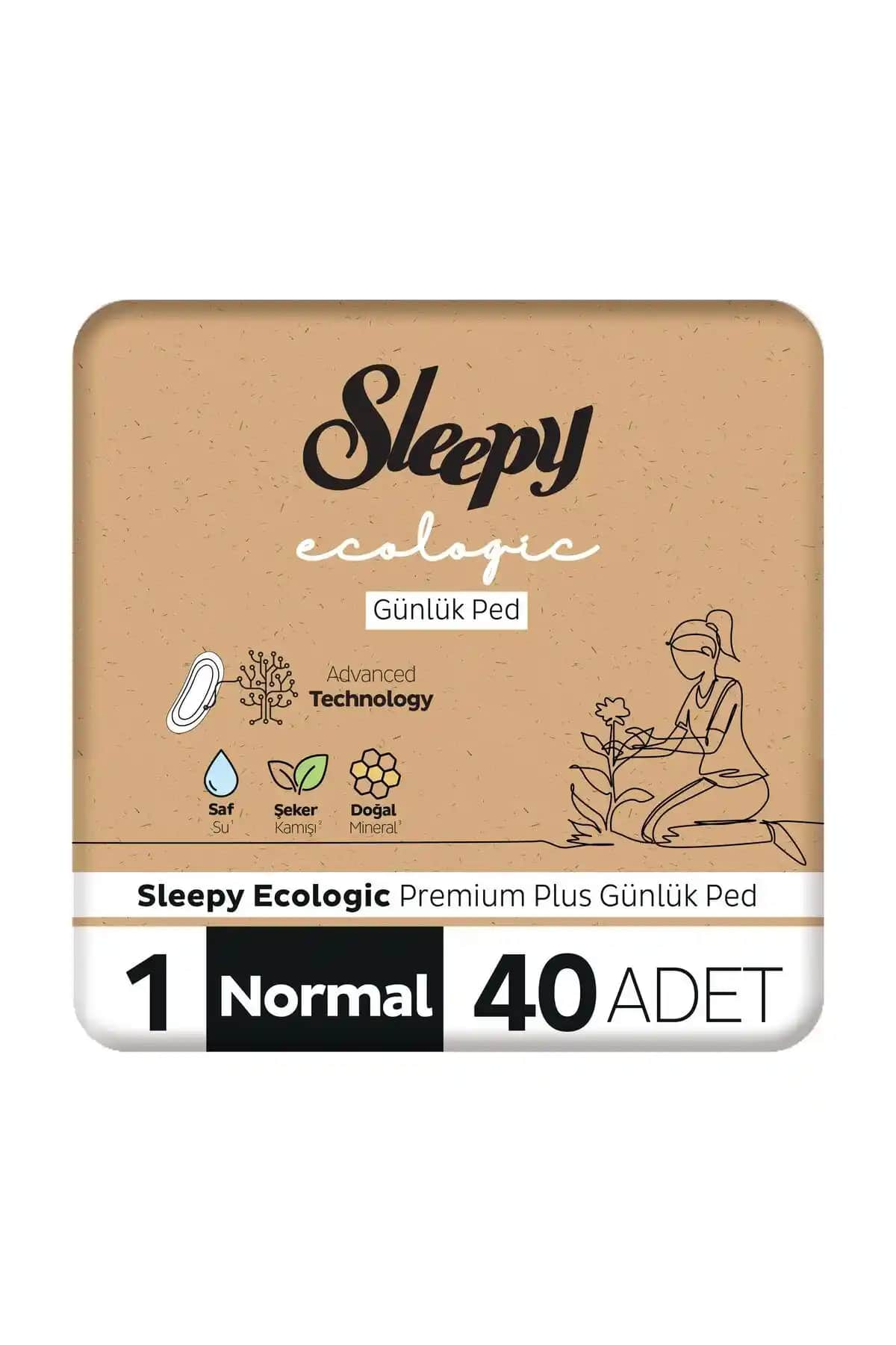 Sleepy Ecologic Premium Plus Günlük Ped: Organik ve Yüksek Emicilikli Hijyen Ürünü