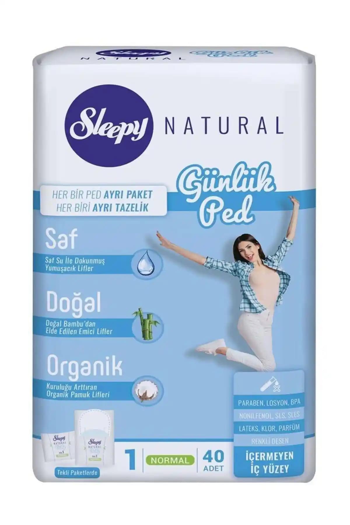 Sleepy Natural Günlük Pedleri: Organik ve Konforlu Günlük Hijyen Ürünleri