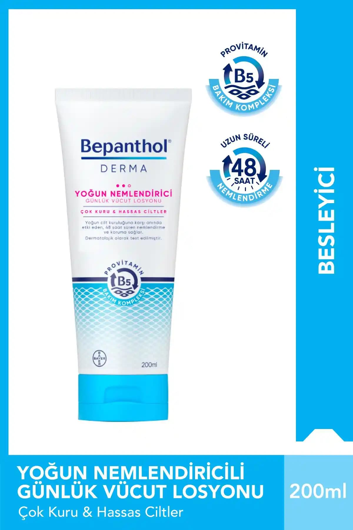 Bepanthol Derma 200 ml ve 400 ml ürünlerinin detaylı karşılaştırması