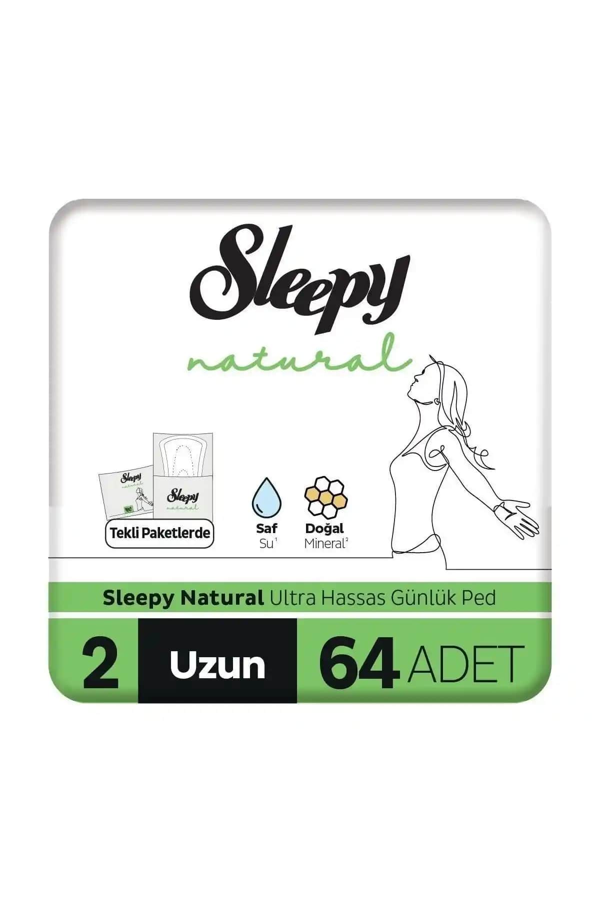 Sleepy Naturel Günlük Ped 64'lü: Hassas Ciltler İçin Güvenilir ve Doğal Günlük Hijyen Çözümü