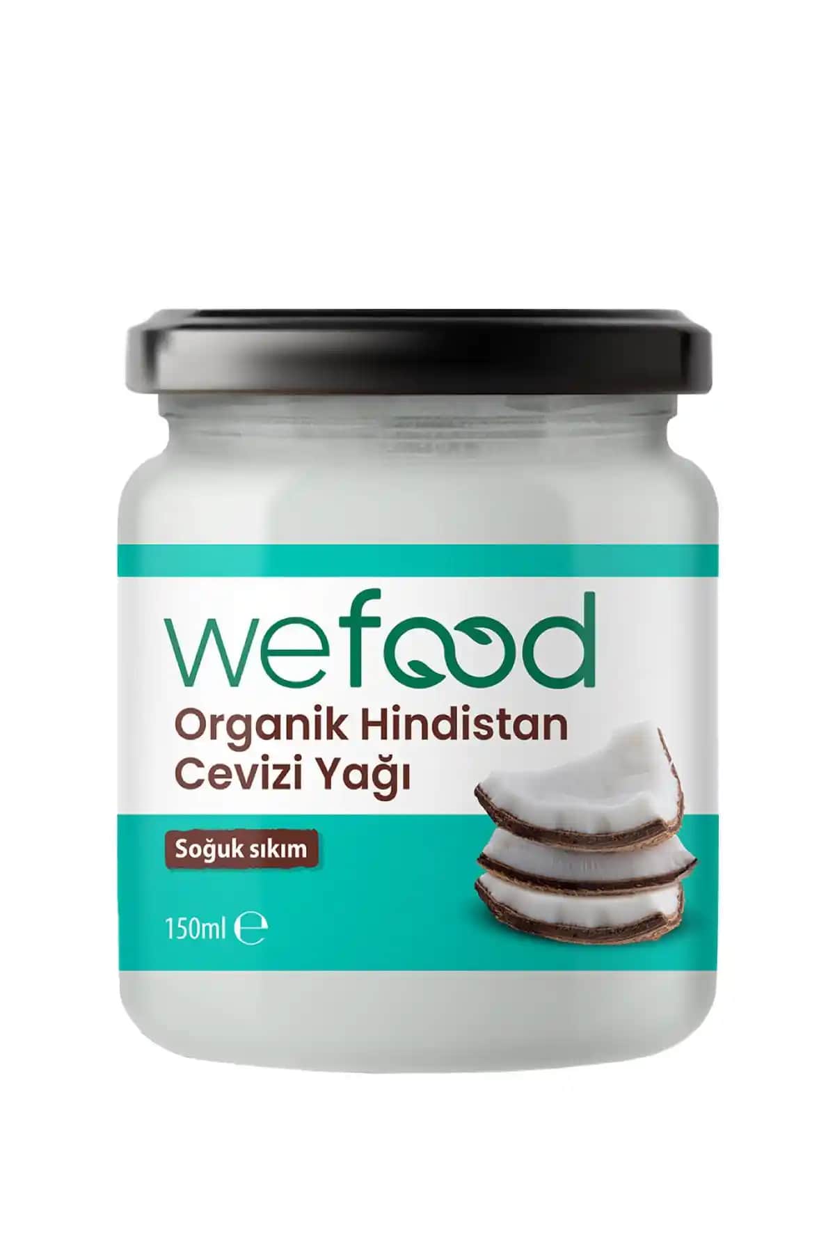 Wefood Organik Hindistan Cevizi Yağı 150 ml Doğal ve Güvenilir Çok Amaçlı Kullanım