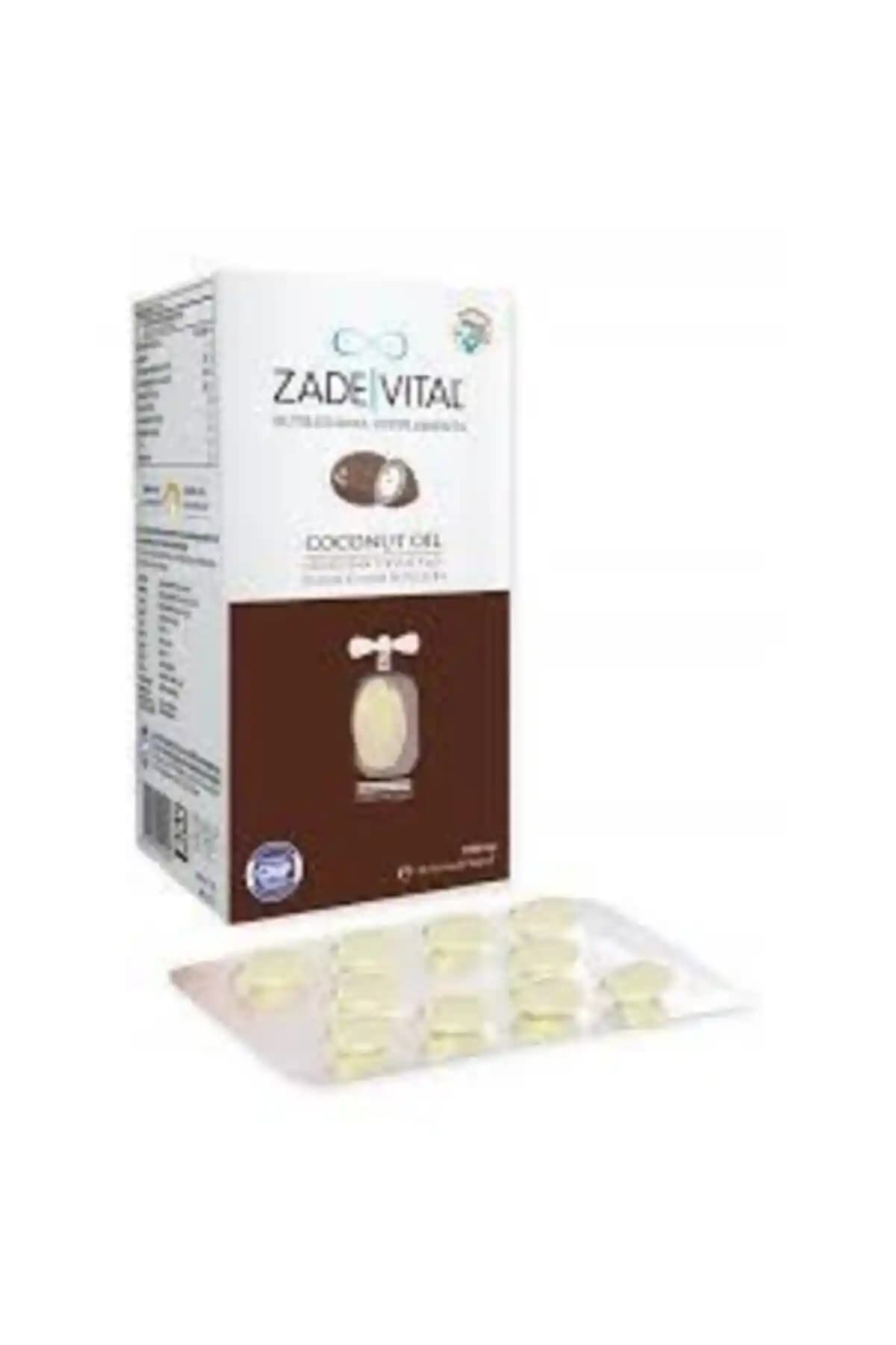 Zade Vital Hindistan Cevizi Yağı Kapsülleri 1000 Mg 60 Adet Sağlık ve Güzellik İçin