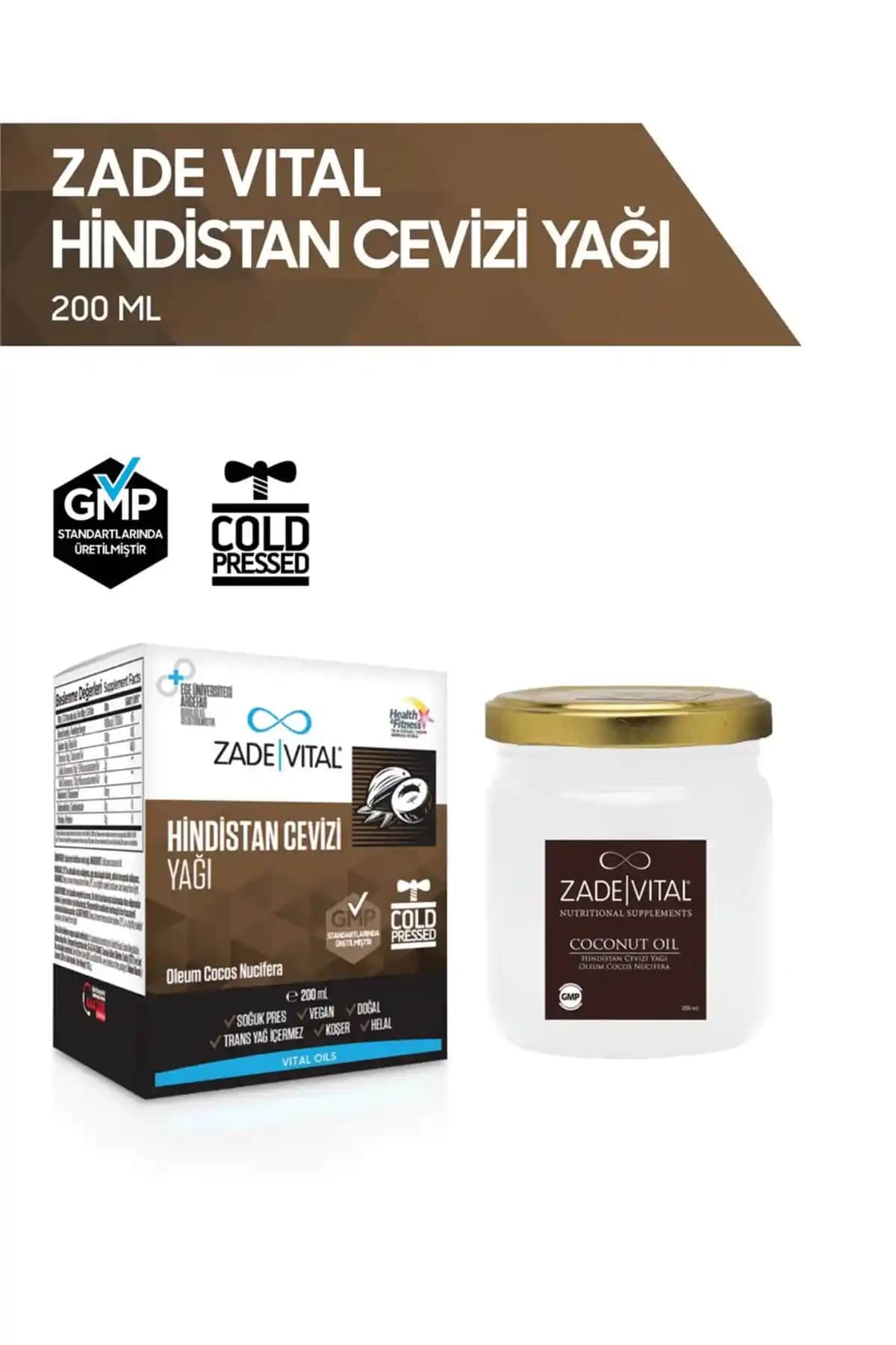 Zade Vital Hindistan Cevizi Yağı Türkiye’de Üretilmiş Doğal ve Çok Yönlü Bakım Yağı