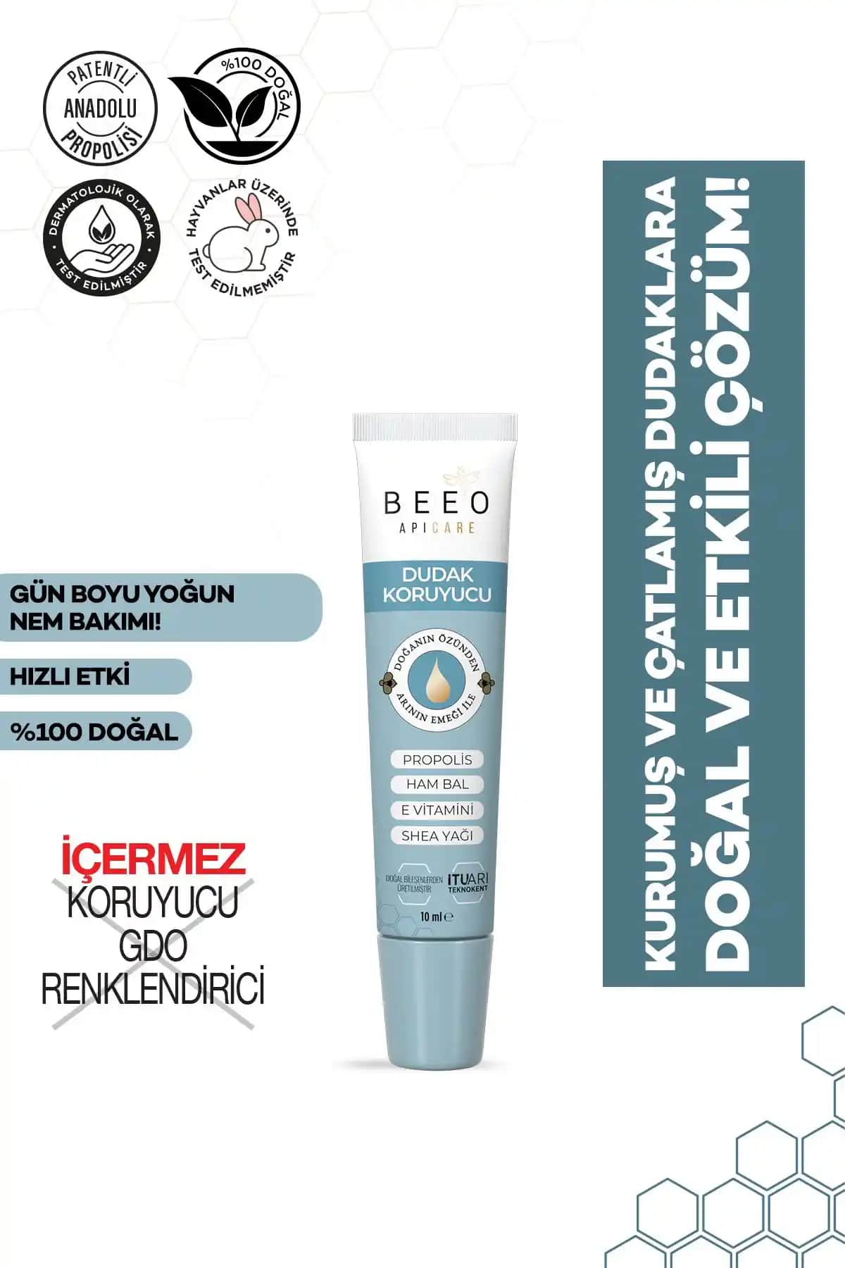 BEE'O Propolisli Ham Ballı Dudak Koruyucu ile Cream Co. 3in1 Lip Balm Karşılaştırması