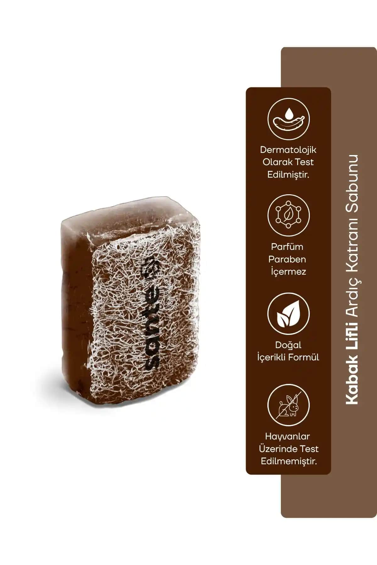 SantePlus Kabak Lifli Ardıç Katranı Sabunu: Doğal ve Derinlemesine Cilt Temizliği