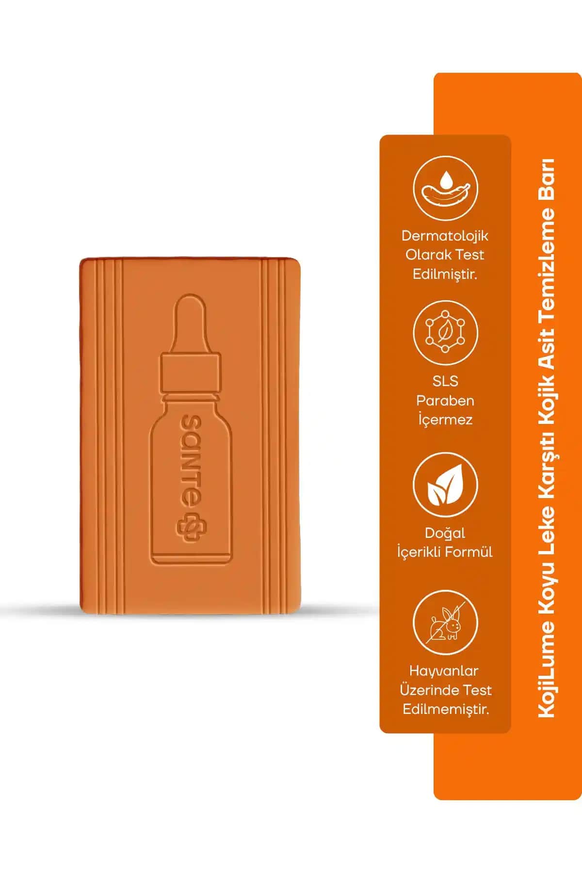 SantePlus KojiLume Koyu Leke Karşıtı Kojik Asit Temizleme Barı 120 Gr Cilt Bakımı Ürünü