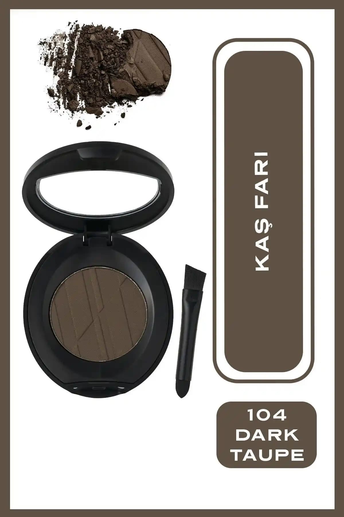 Golden Rose No 104 Dark Taupe Kaş Tozu: Doğal ve Kalıcı Kaş Şekillendirme Çözümü