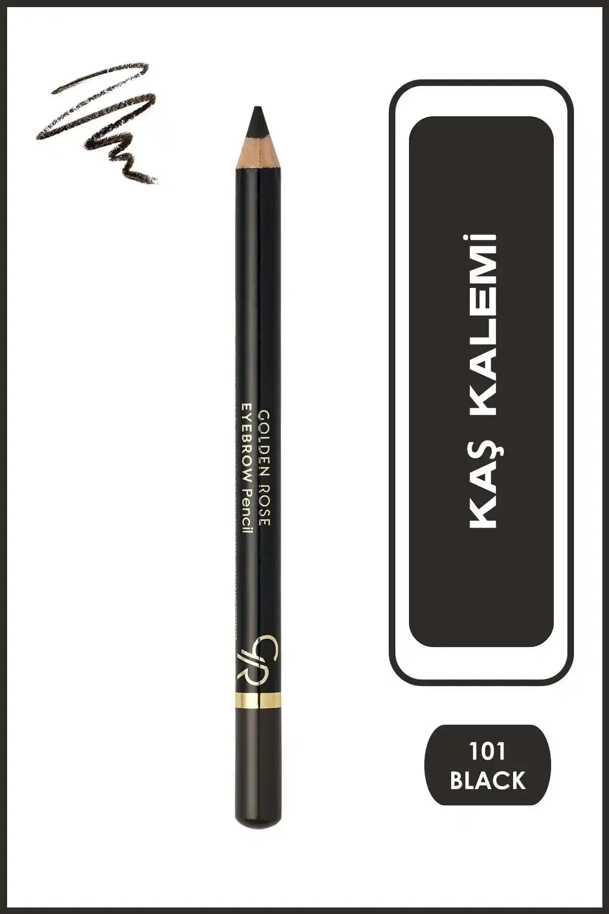 Golden Rose Siyah Kaş Kalemi No: 101 Doğal ve Uzun Süreli Kullanım İçin
