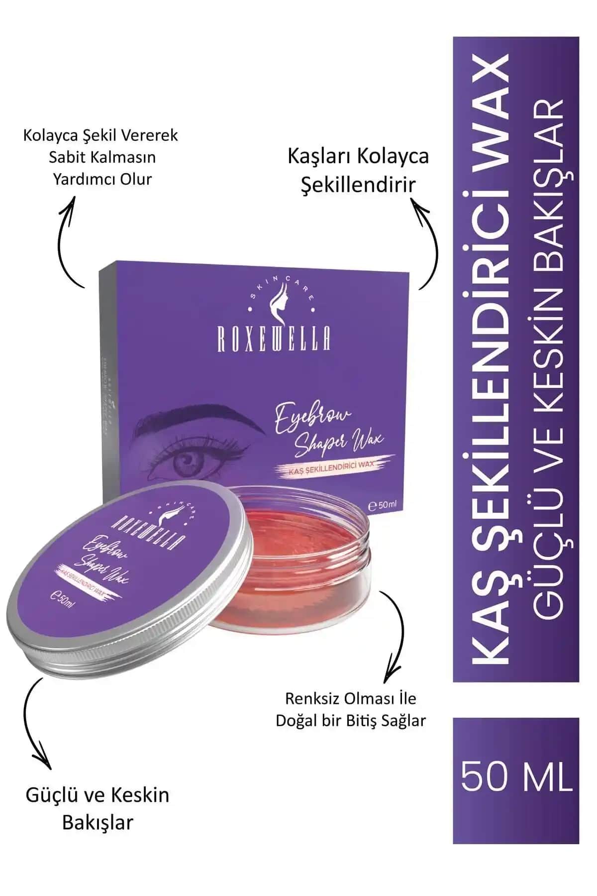 ROXEWELLA Kaş Sabitleyici ve Şekillendirici: Uzun Süreli ve Doğal Görünüm Sağlayan Ürün