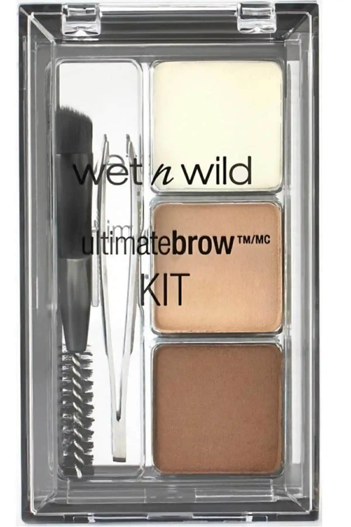 Wet N Wild Ultimate Brow Kit Kaş Seti Soft Brown Doğal ve Kalıcı Kaşlar İçin