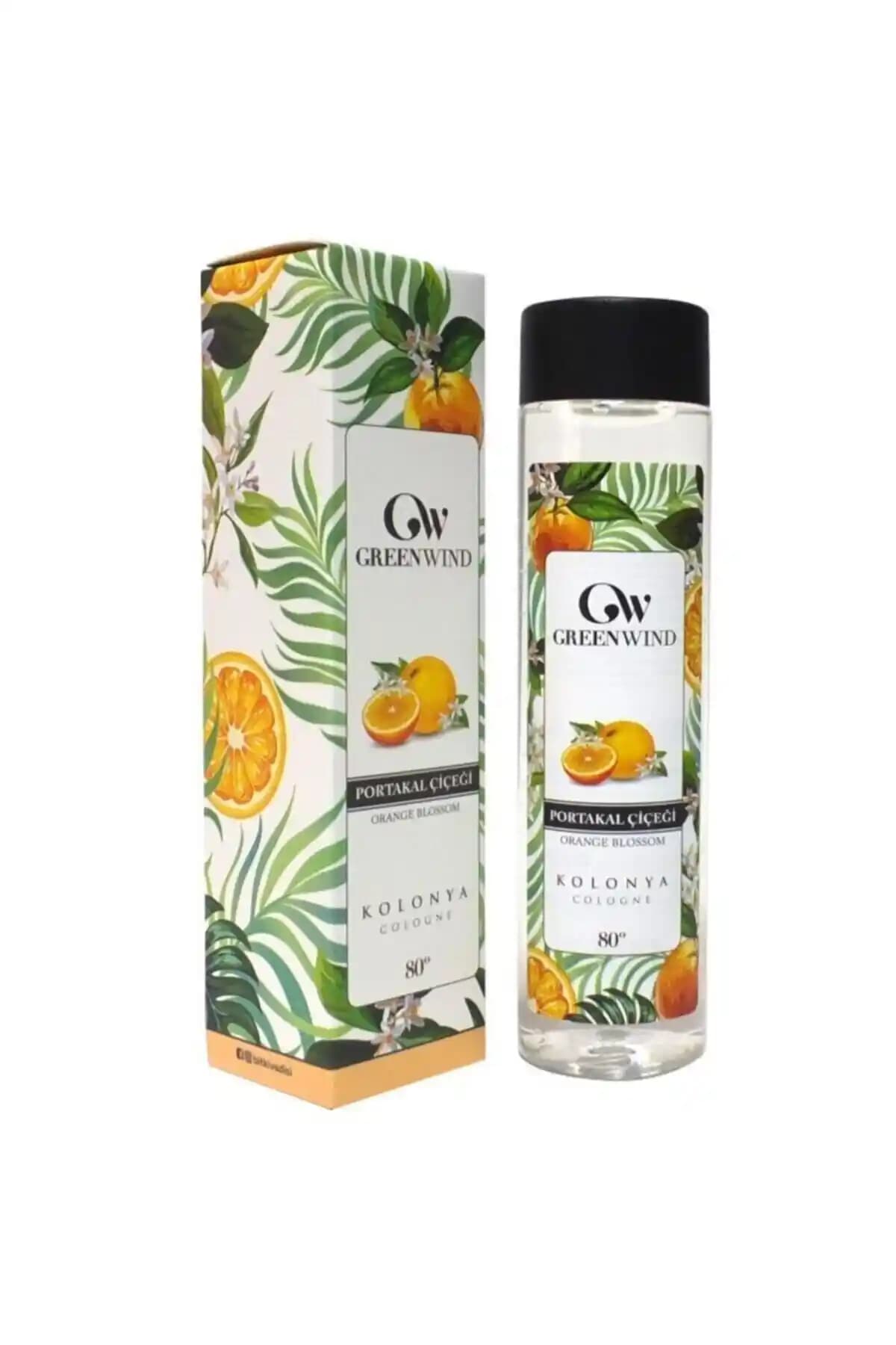 Green Wind Portakal Çiçeği Kolonyası 250 ml doğal ve ferahlatıcı aromasıyla günlük kullanım