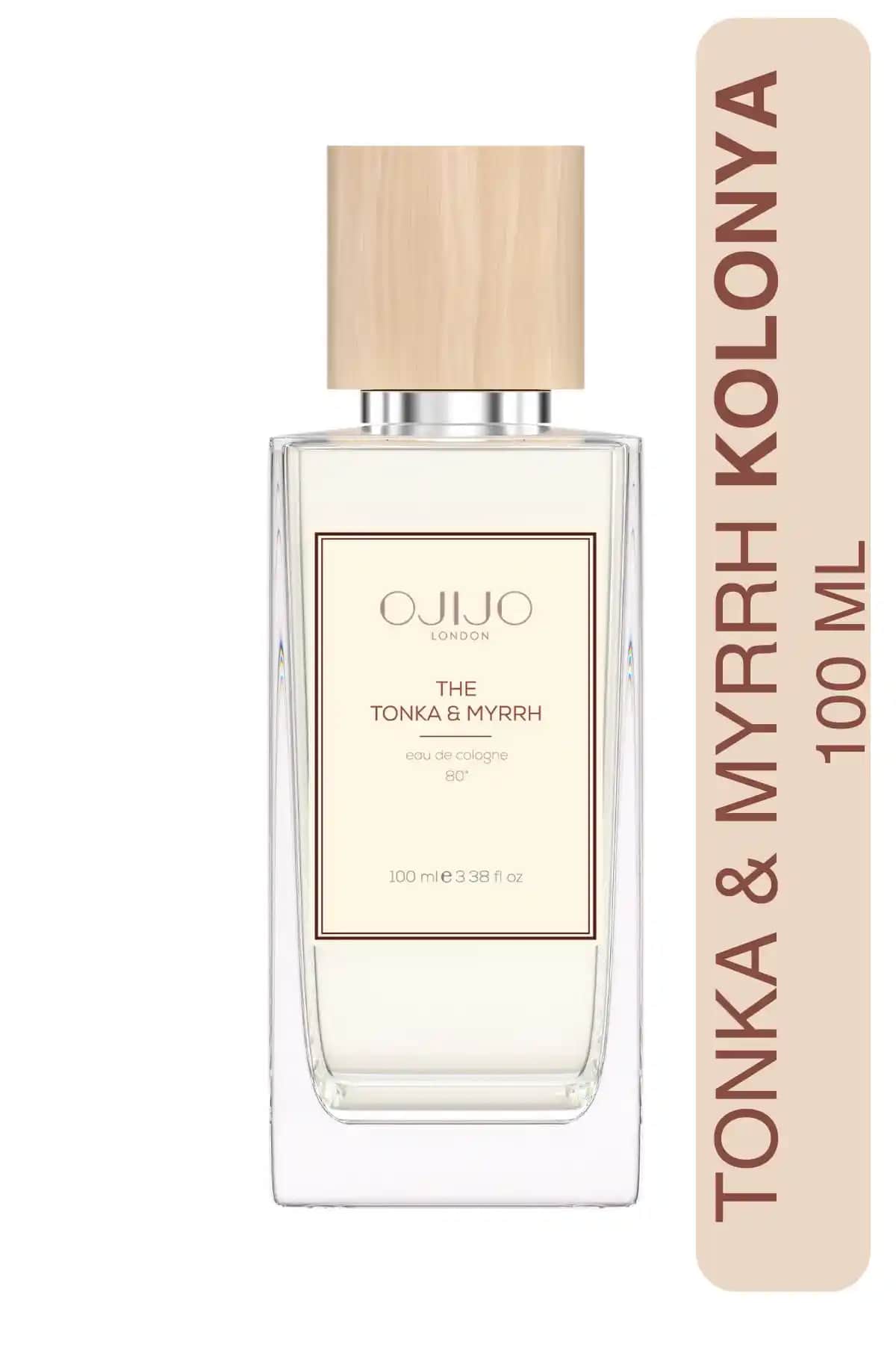 OJIJO LONDON Tonka & Myrrh Kolonya: Kalıcı ve Ferahlatıcı Aromasıyla Günlük Kullanım İçin Ideal