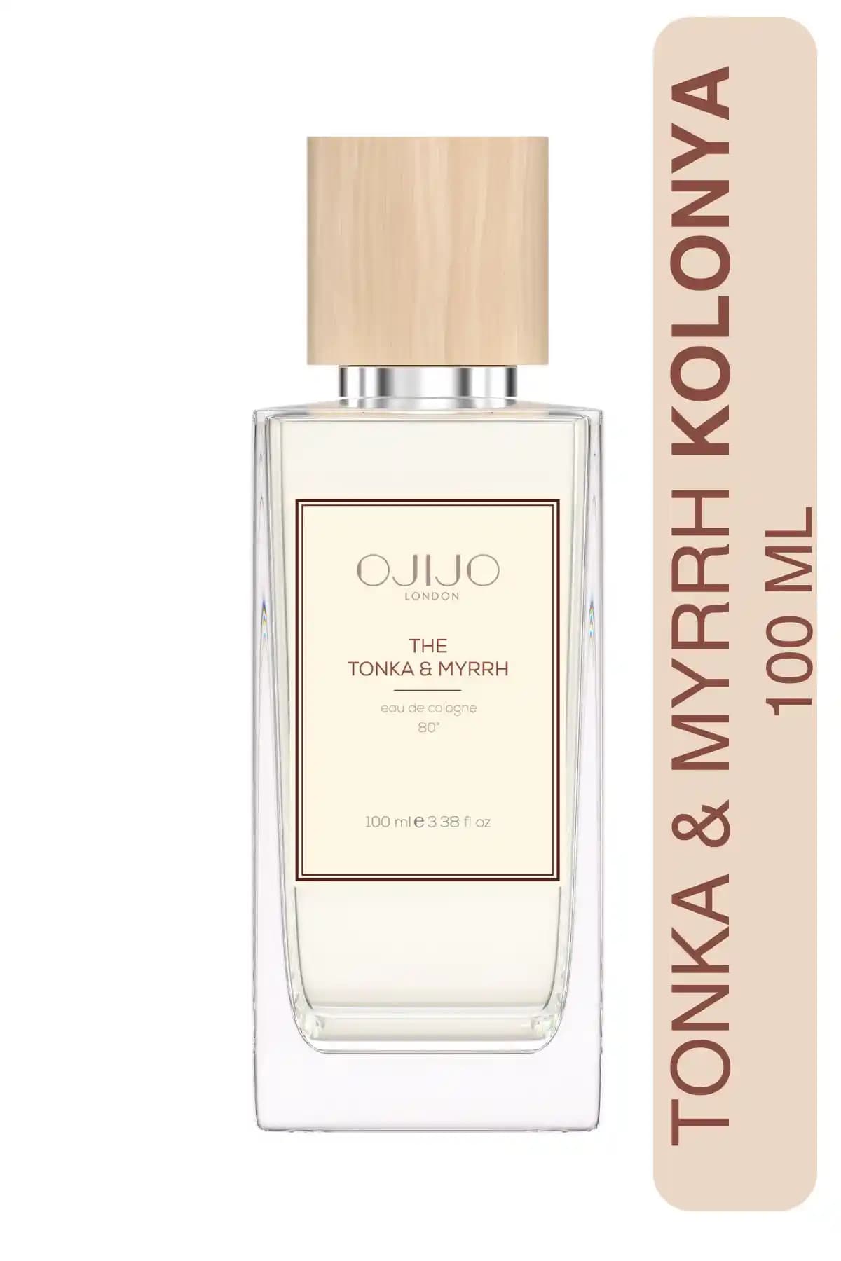 OJIJO LONDON Tonka & Myrrh Kolonya: Kalıcı ve Ferahlatıcı Aromasıyla Günlük Kullanım İçin Ideal
