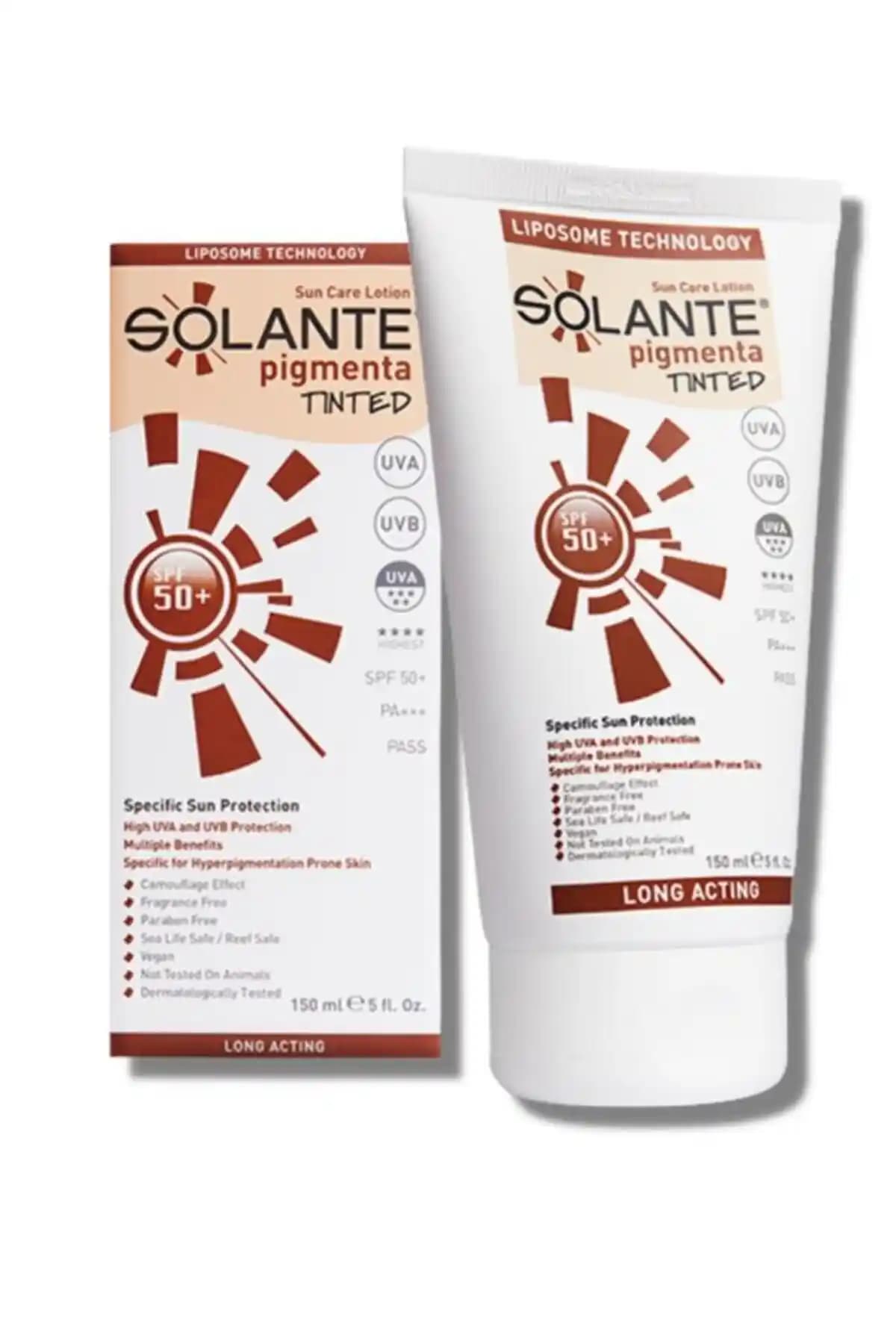 Solante Pigmenta ve Telerubor SPF 50 Güneş Koruyucu Losyonların Karşılaştırması