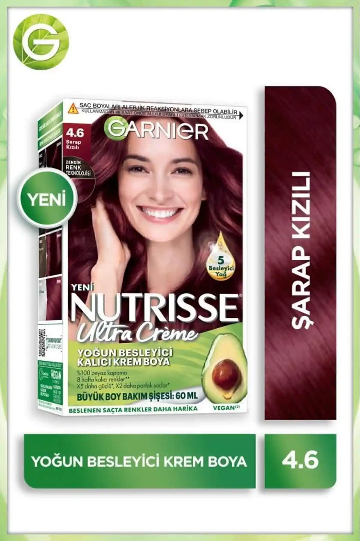 Garnier Nutrisse 4.6 Şarap Kızılı ve 6.3 Altın Kumral Saç Boyası Karşılaştırması