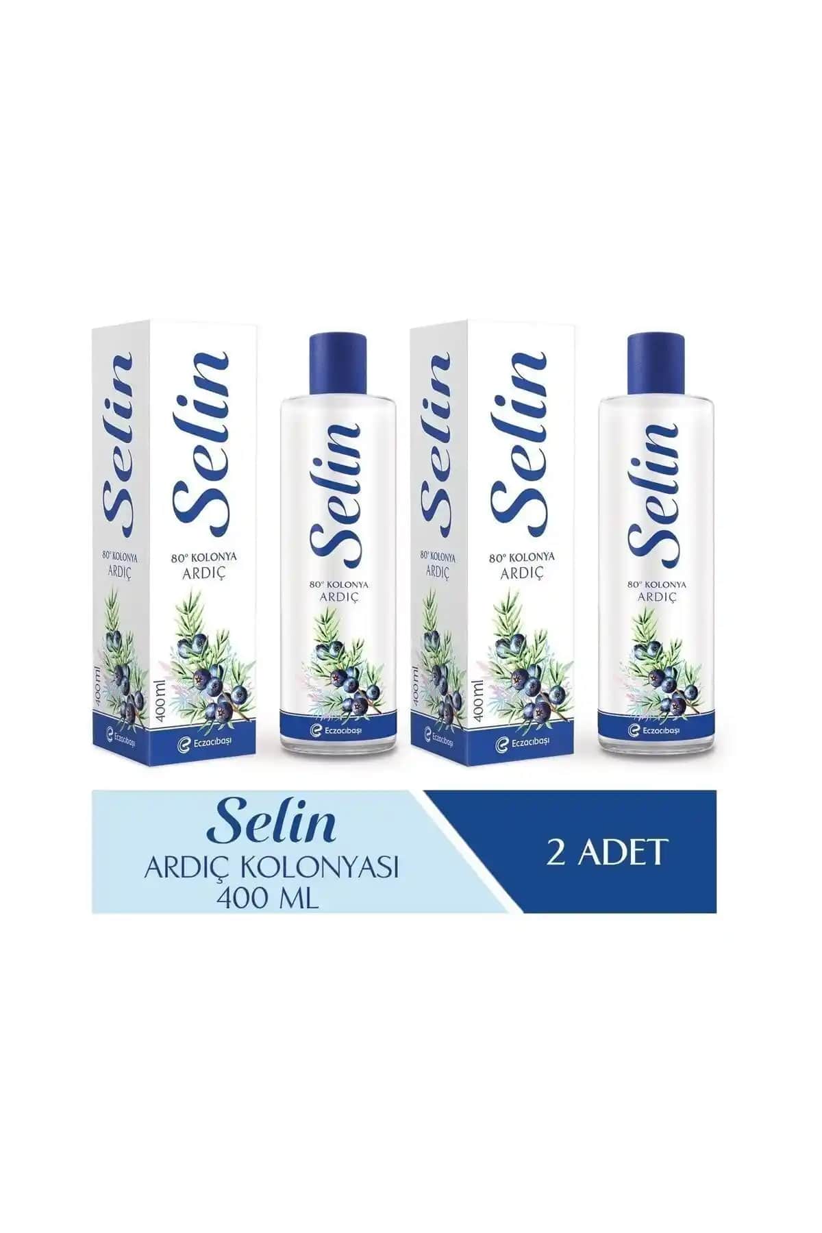 Selin Parfümlü Kolonya Ardıç 400 ml 2'li Set: Ferah ve Kalıcı Koku Sunar
