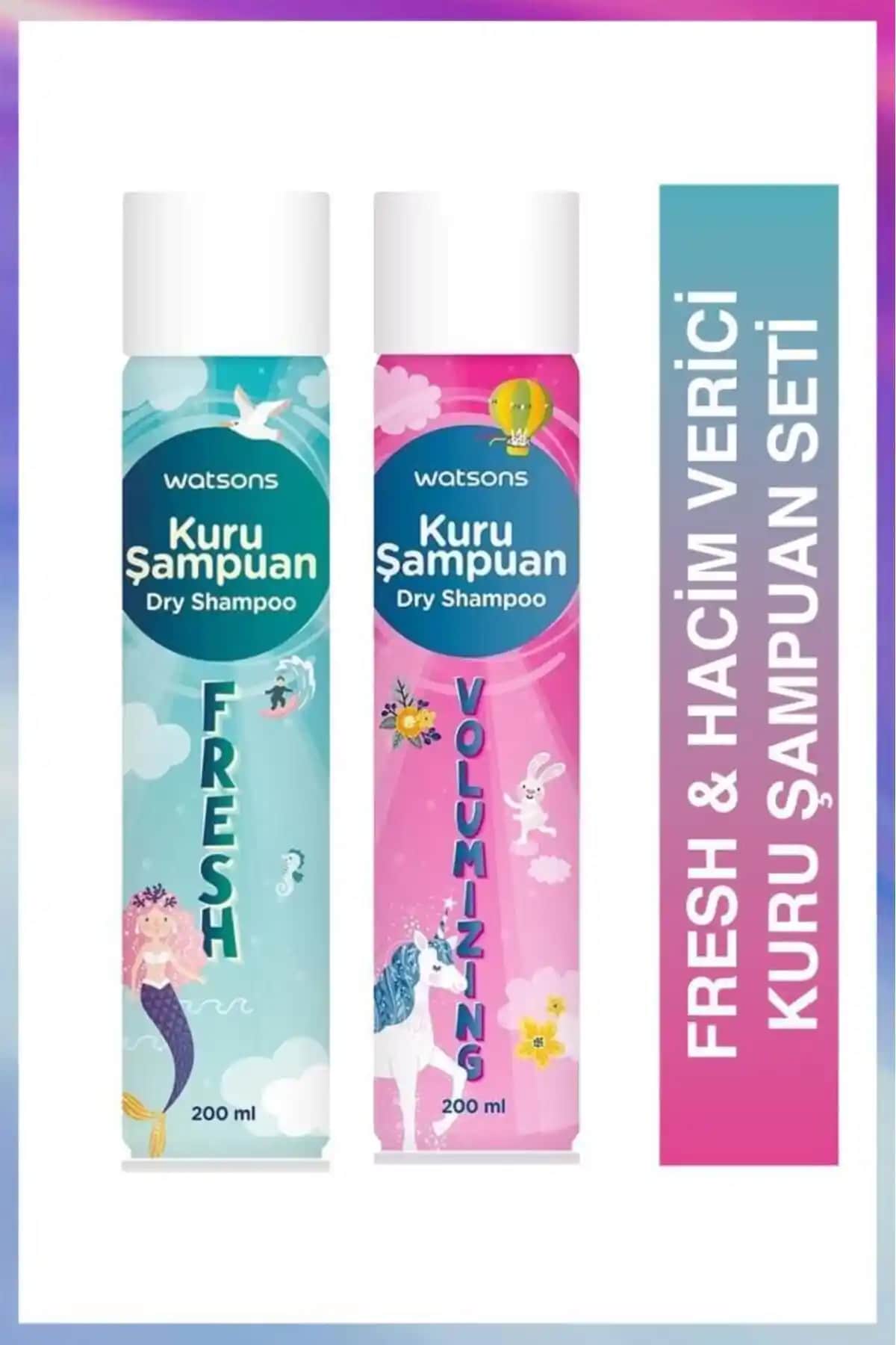 Watsons Hacim Verici ve Fresh Kuru Şampuan Seti: Pratik ve Çevre Dostu Saç Bakım Çözümü