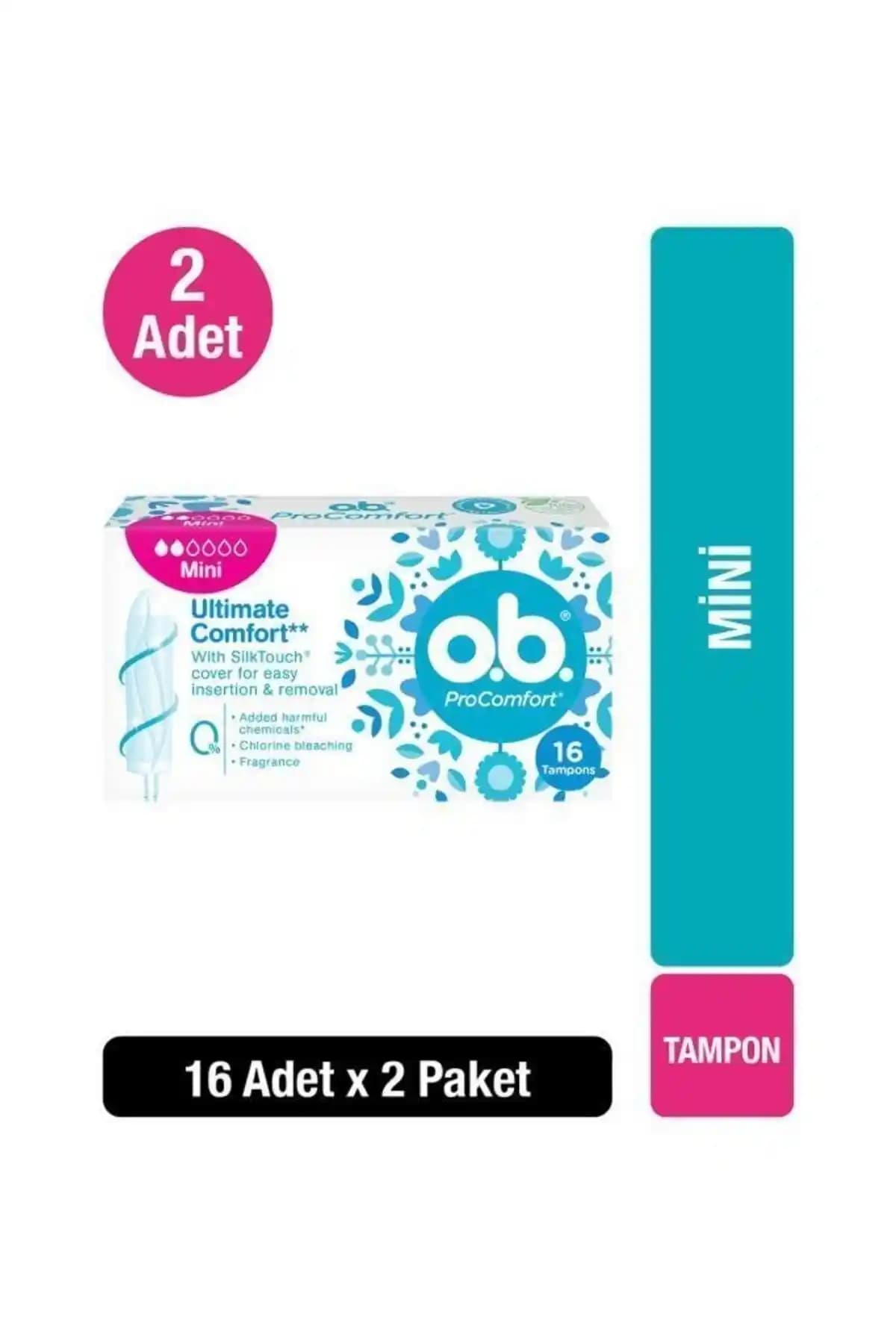 o.b. Tampon Mini 16'lı X2 ve X3 Ürünlerinin Özellikleri ve Kullanıcı Yorumları