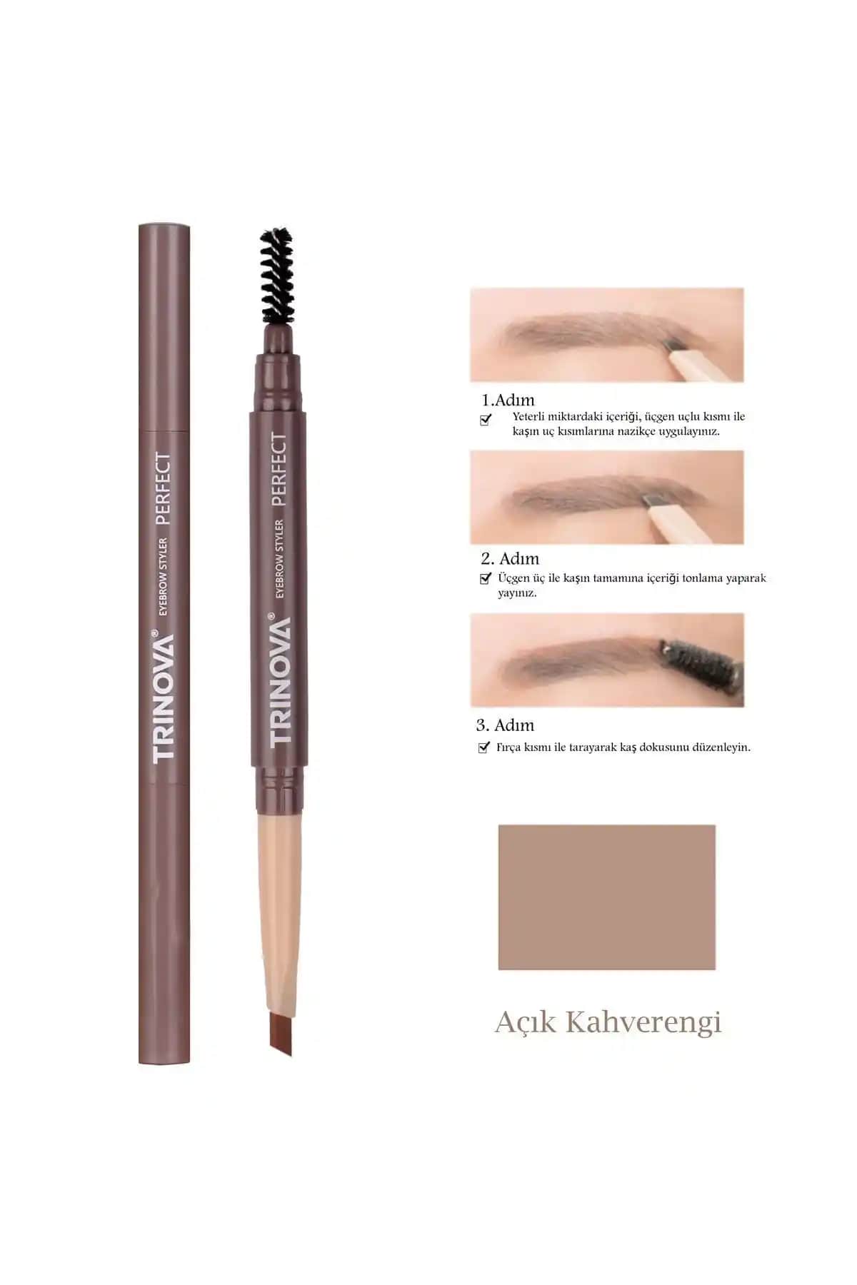 Trinova Açık Kahve ve Siyah Kaş Kalemi Karşılaştırması Makyajda Doğal ve Kalıcı Çözümler