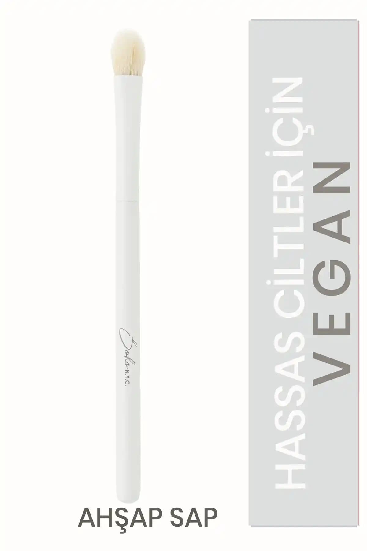 Soho N.Y.C. Vegan Düz Konik Gölgeleme Makyaj Fırçası: Çevre Dostu ve Yüksek Performanslı