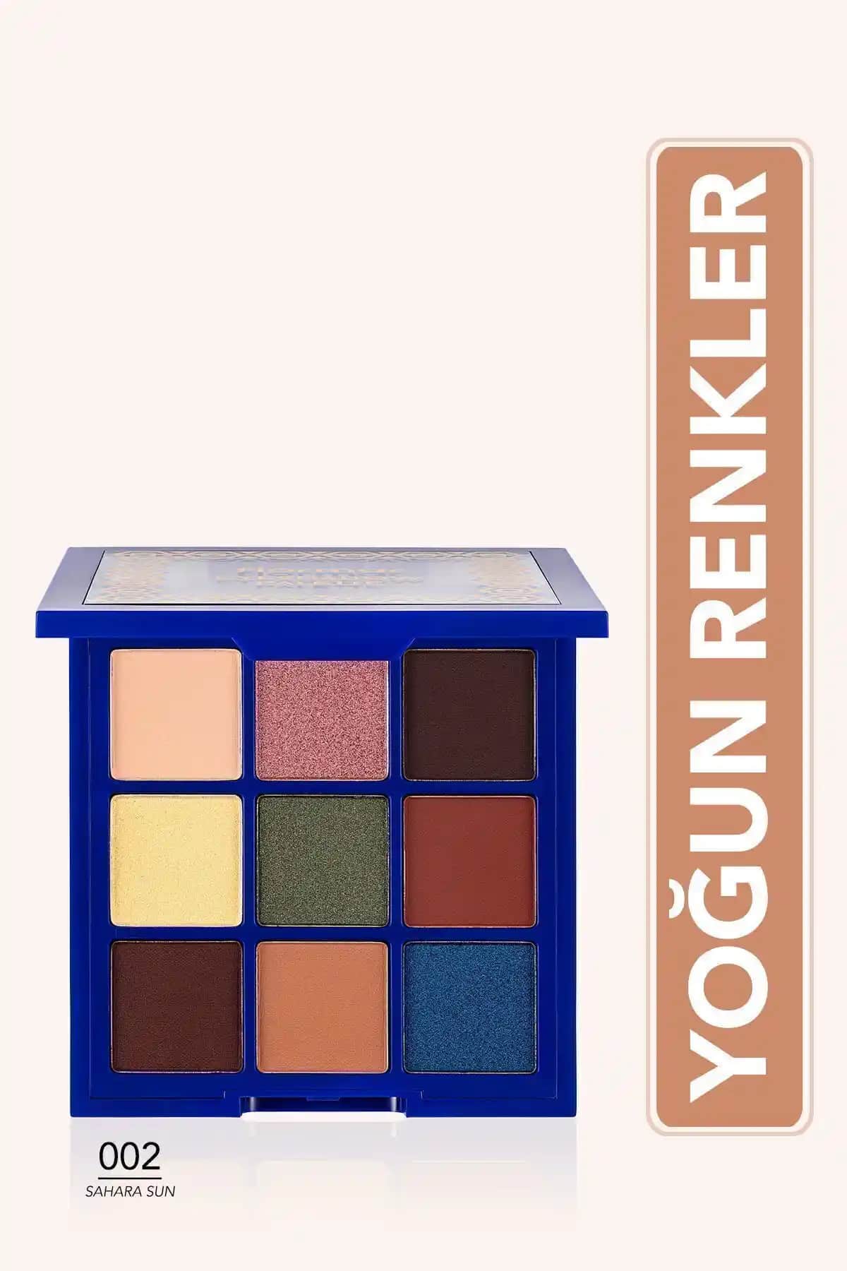 Flormar Glamour Eyes Palette 002 Sahara Sun Mat ve Işıltılı Göz Farı Paleti