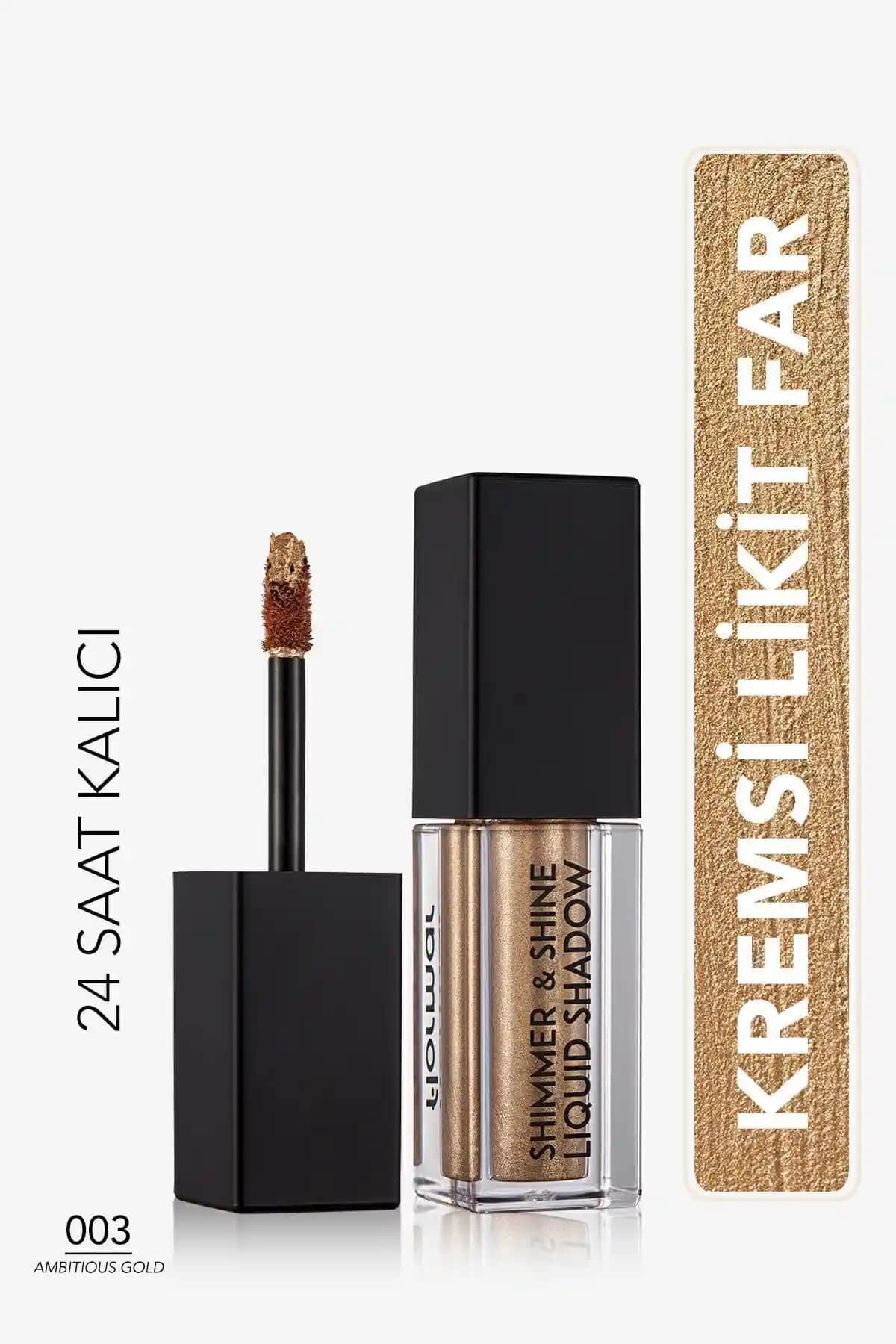 Flormar Likit Göz Farı Ambitious Gold: Parlak ve Kalıcı Göz Makyajı İçin