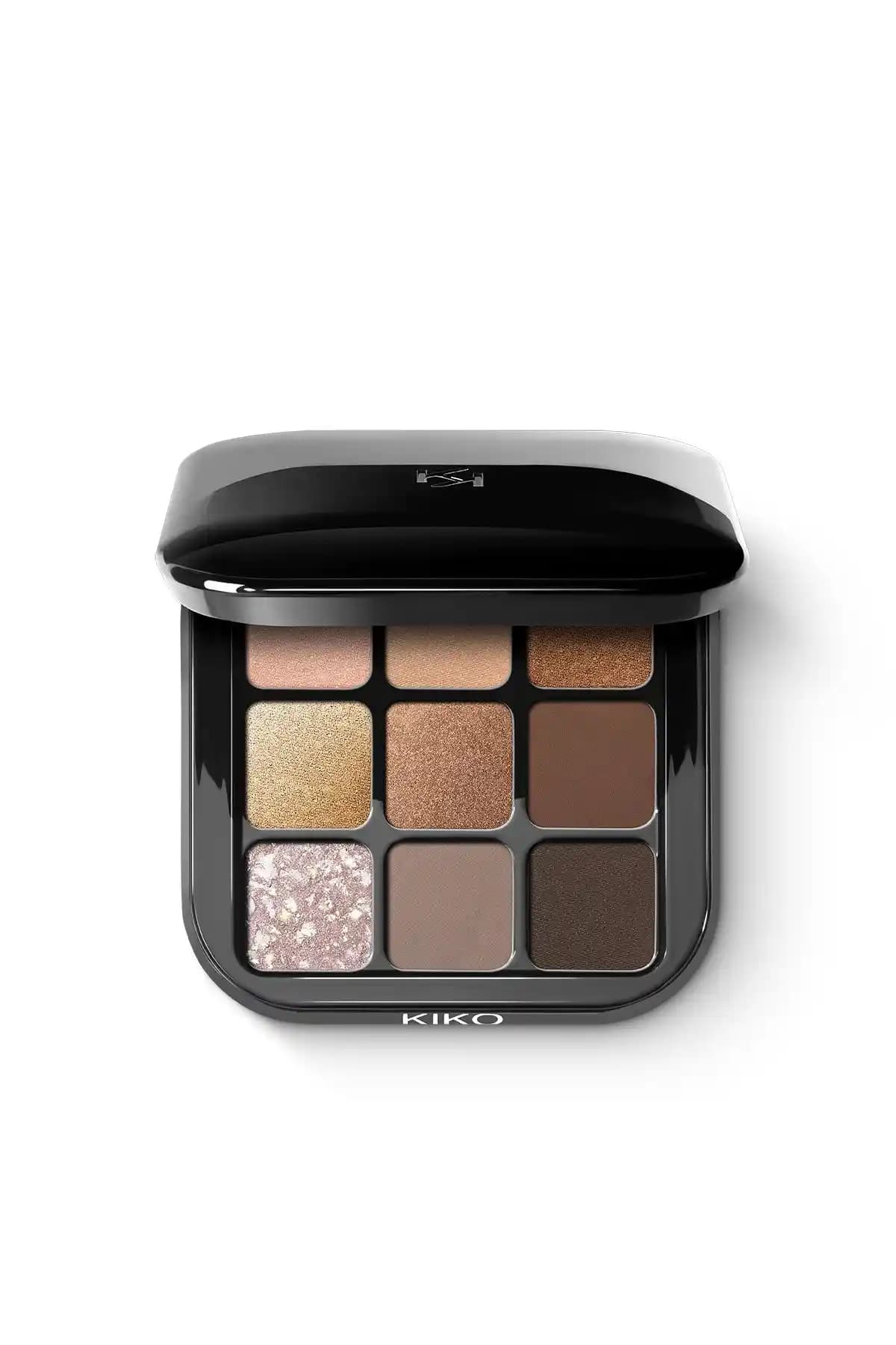KIKO Yeni Glamour Multi Finish Göz Farı Paleti 01 Earth Tones İtalya Üretimi