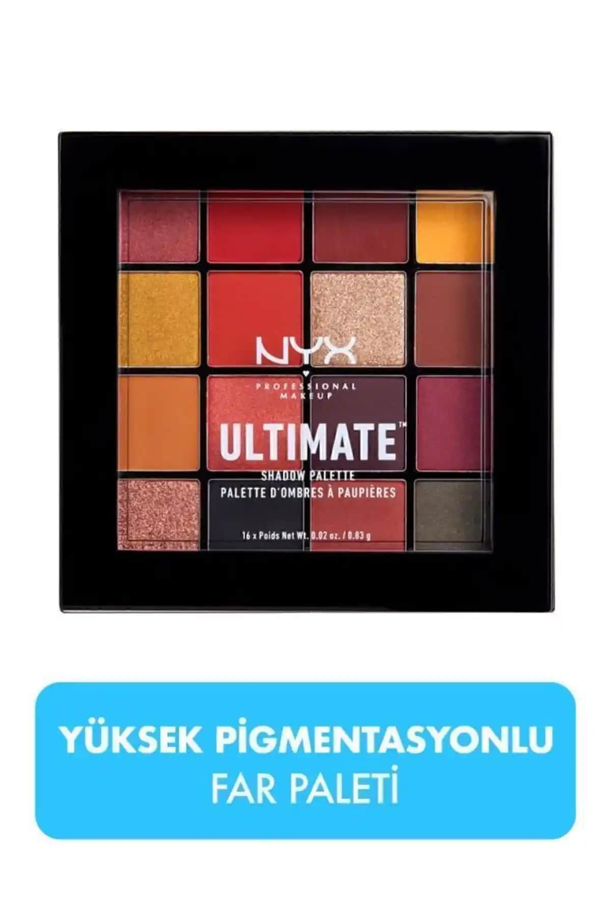 NYX Ultimate Shadow Palette Phoenix: Renkli ve Kalıcı Göz Makyajı İçin Ideal Palet