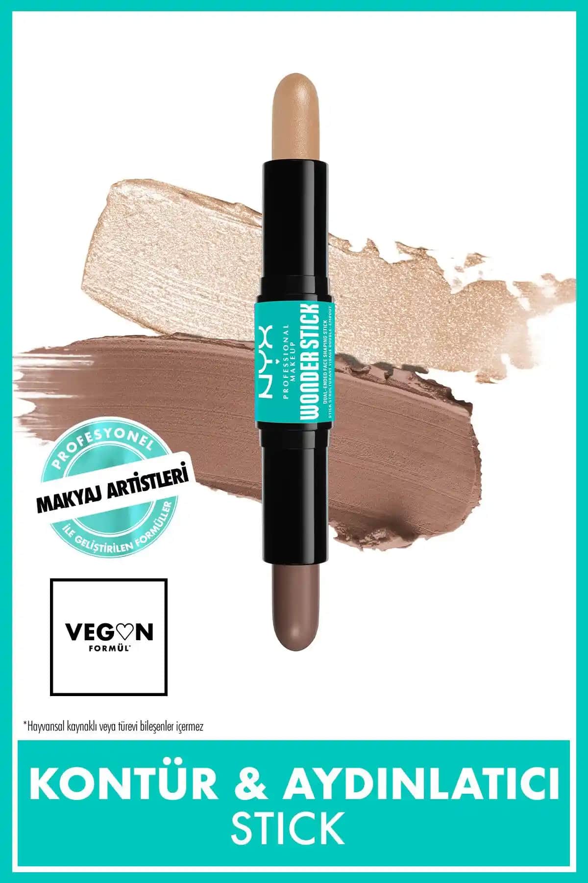 NYX Wonder Stick Çift Taraflı Kontür ve Aydınlatıcı - Doğal ve Pratik Makyaj Çözümü