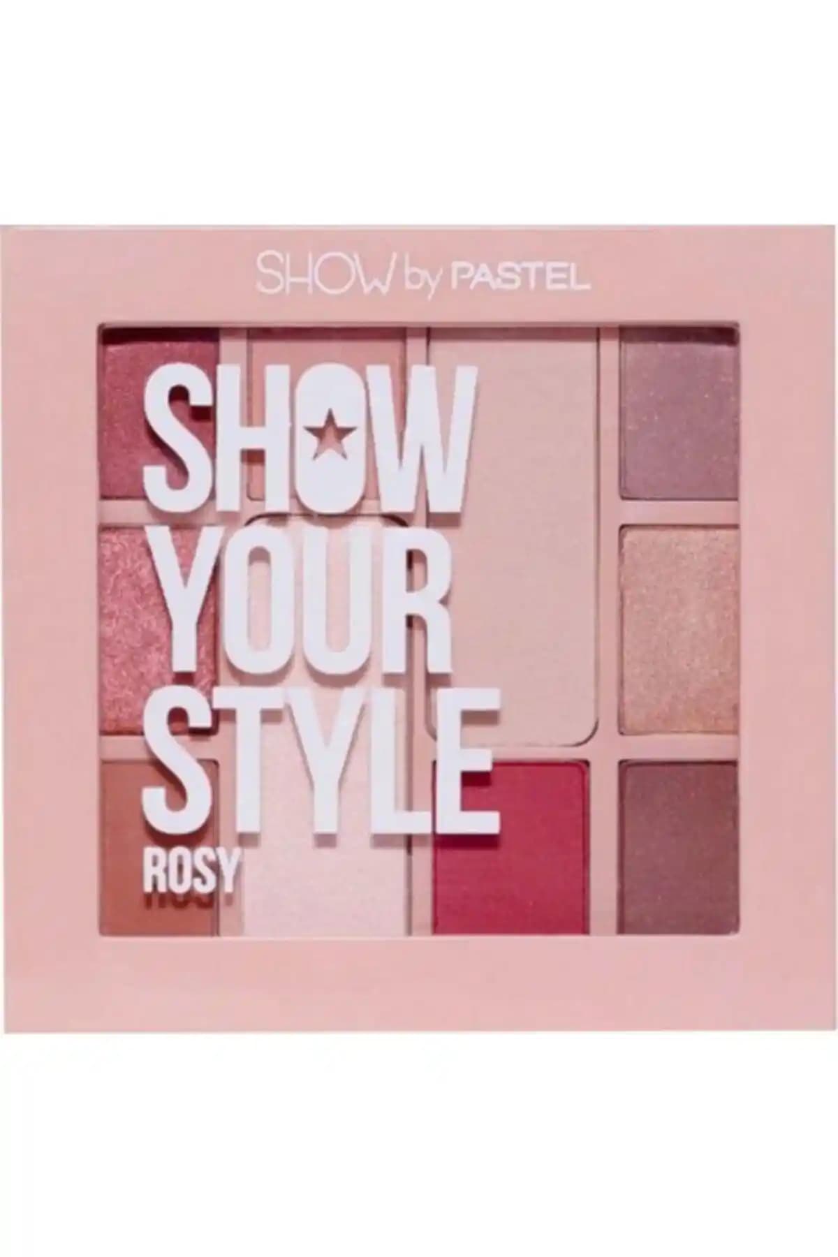 Pastel'in Rosy Far Paleti Türkiye Menşei Renkli ve Işıltılı Göz Makyajı Paleti