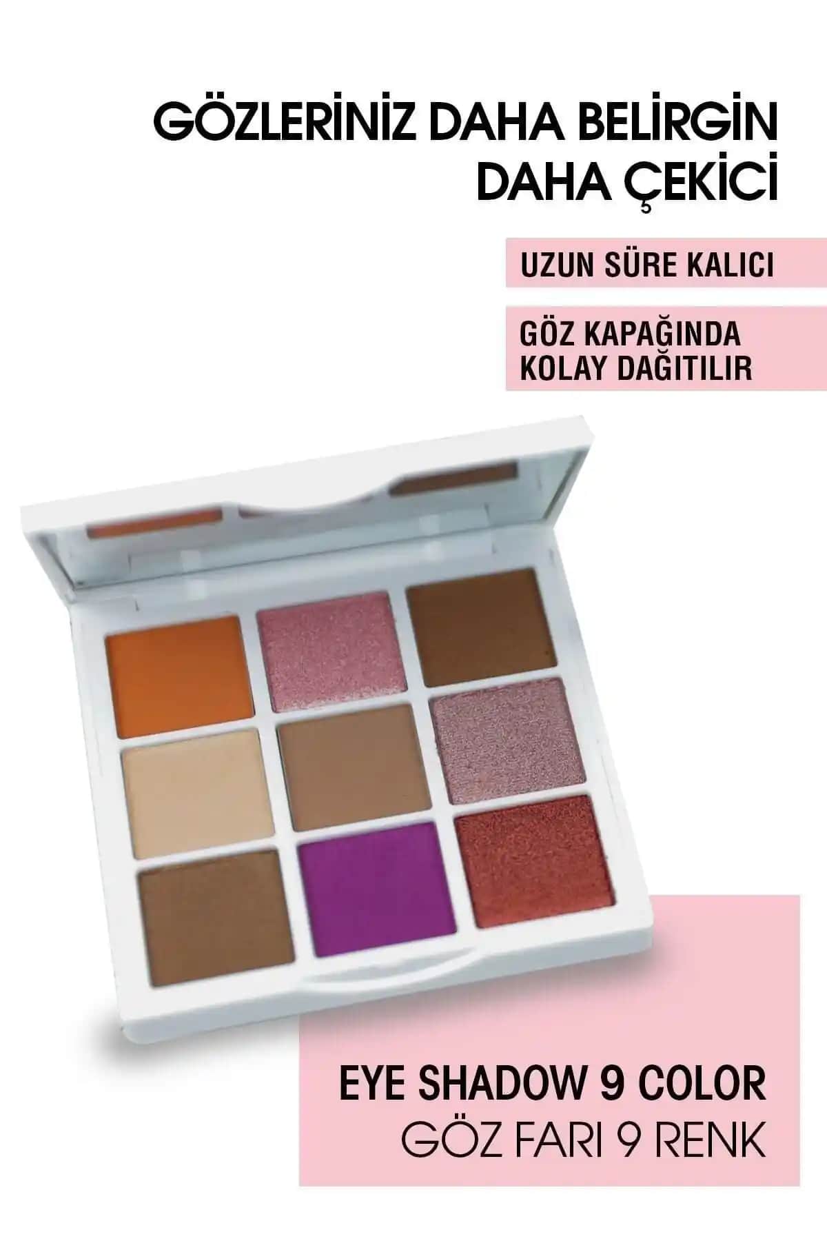 Rise and Shine 9'lu Far Paleti: Canlı Renkler ve Şık Tasarım ile Makyajınıza Renk Katın