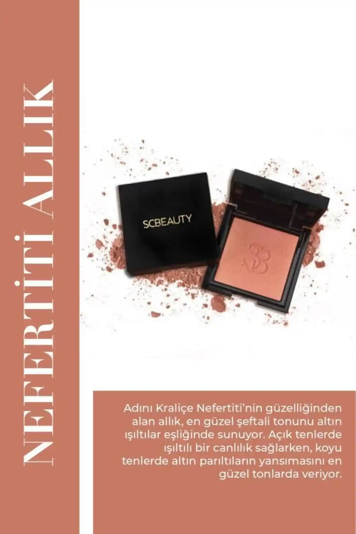 Selin Beauty Nefertiti Allık: Doğal ve Işıltılı Görünüm İçin Kaliteli Makyaj Ürünü
