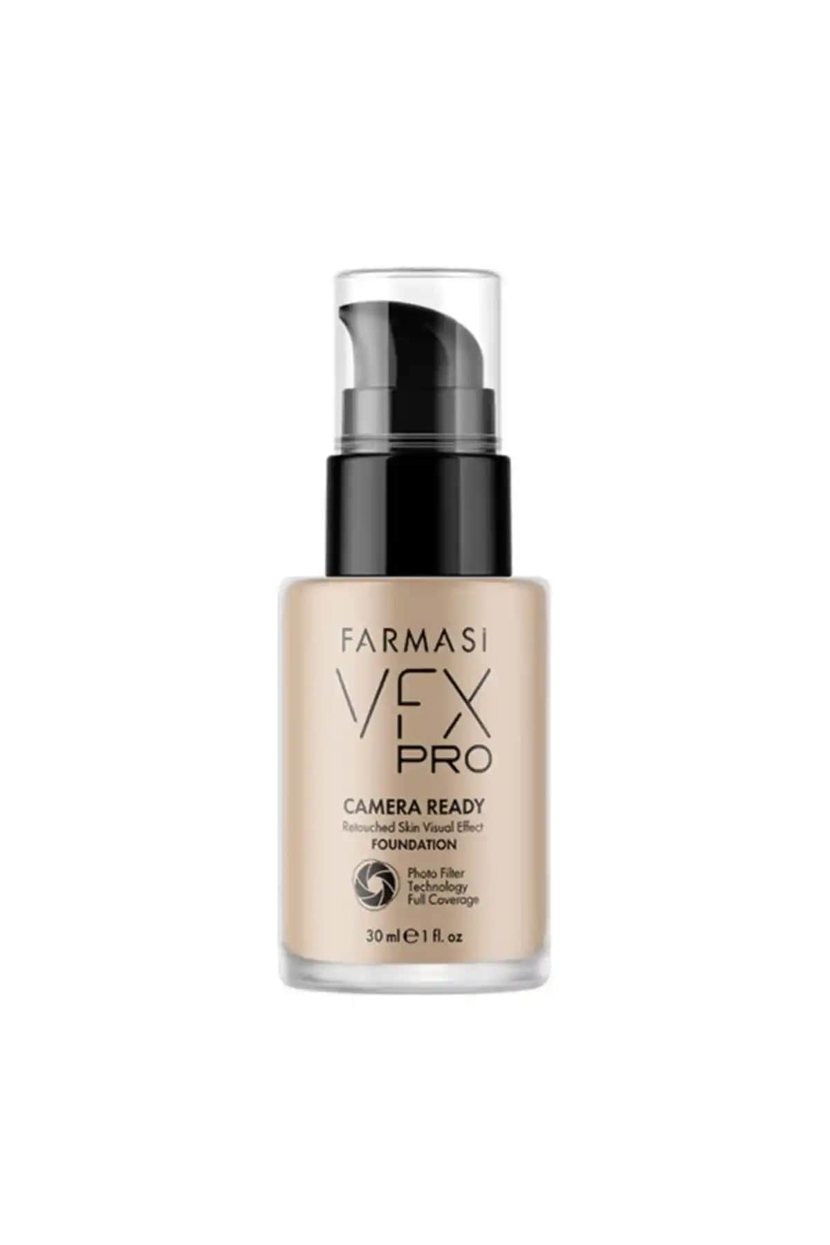 Farmasi VFX Pro Fondöten Cashmere 30 ml yüksek kapatıcılık ve doğal görünüm sağlar