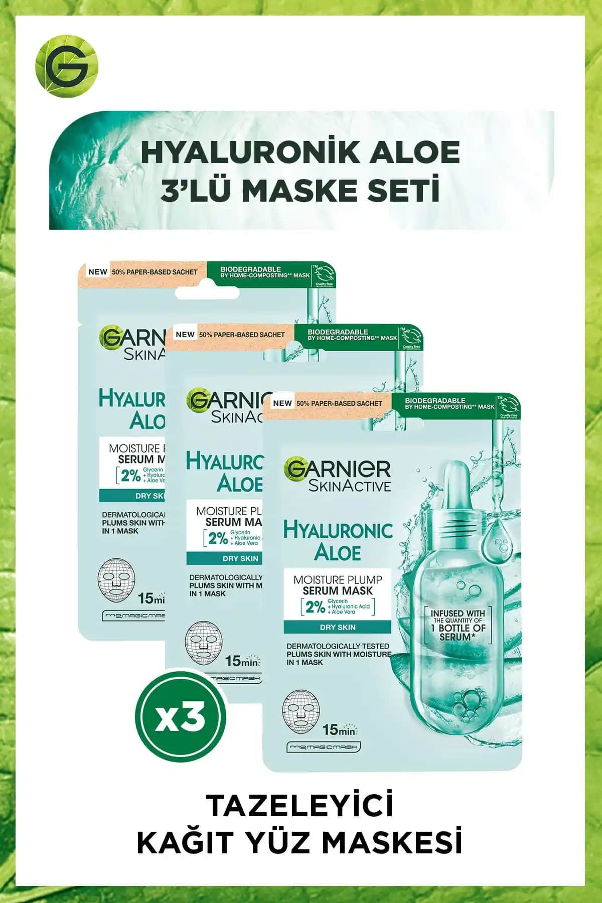 Garnier Hyaluronik Aloe ve Nem Bombası Maskeleri Karşılaştırması