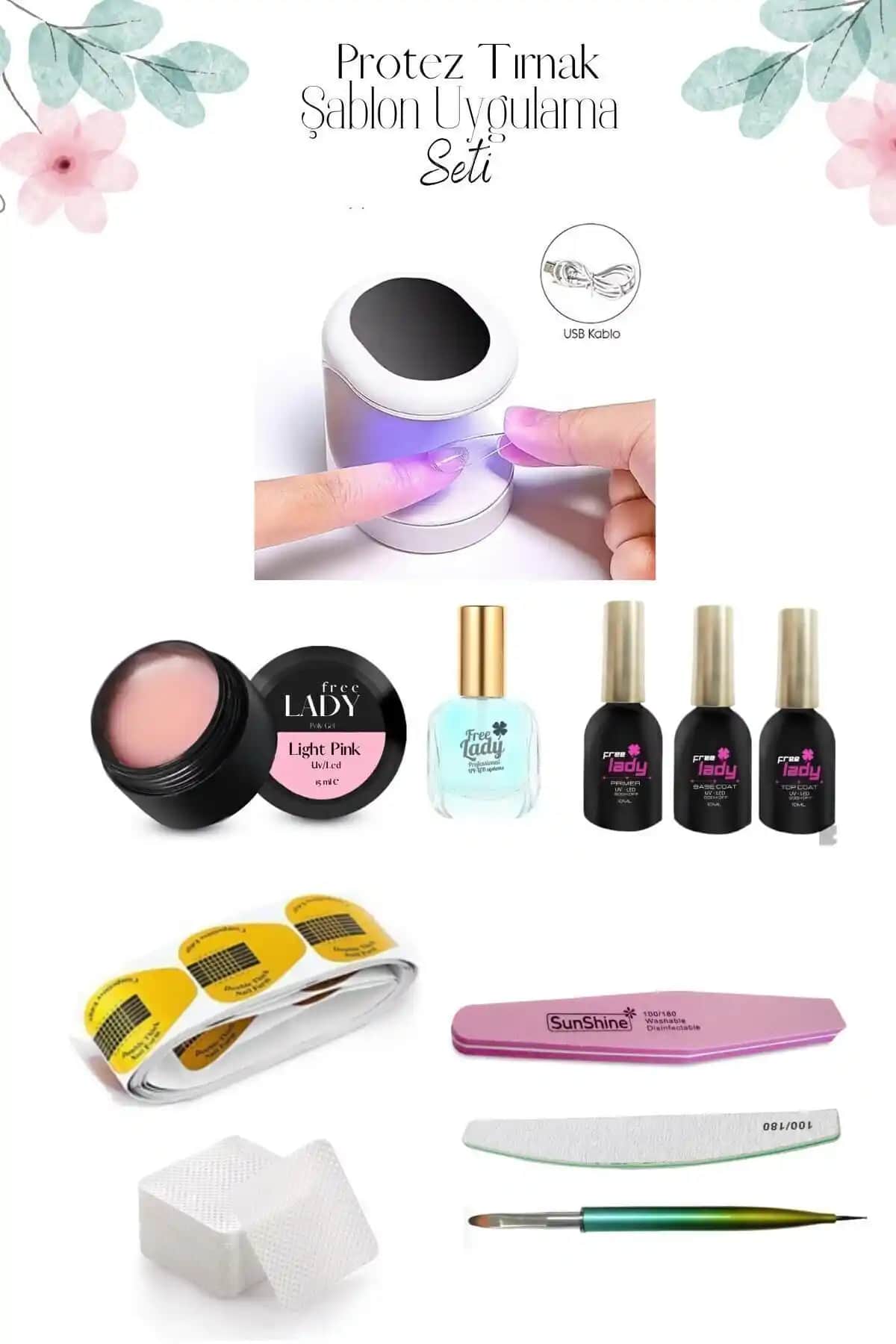 Protez Tırnak Jel Sistemleri Karşılaştırması: FREELADY ve Nail Master Setleri