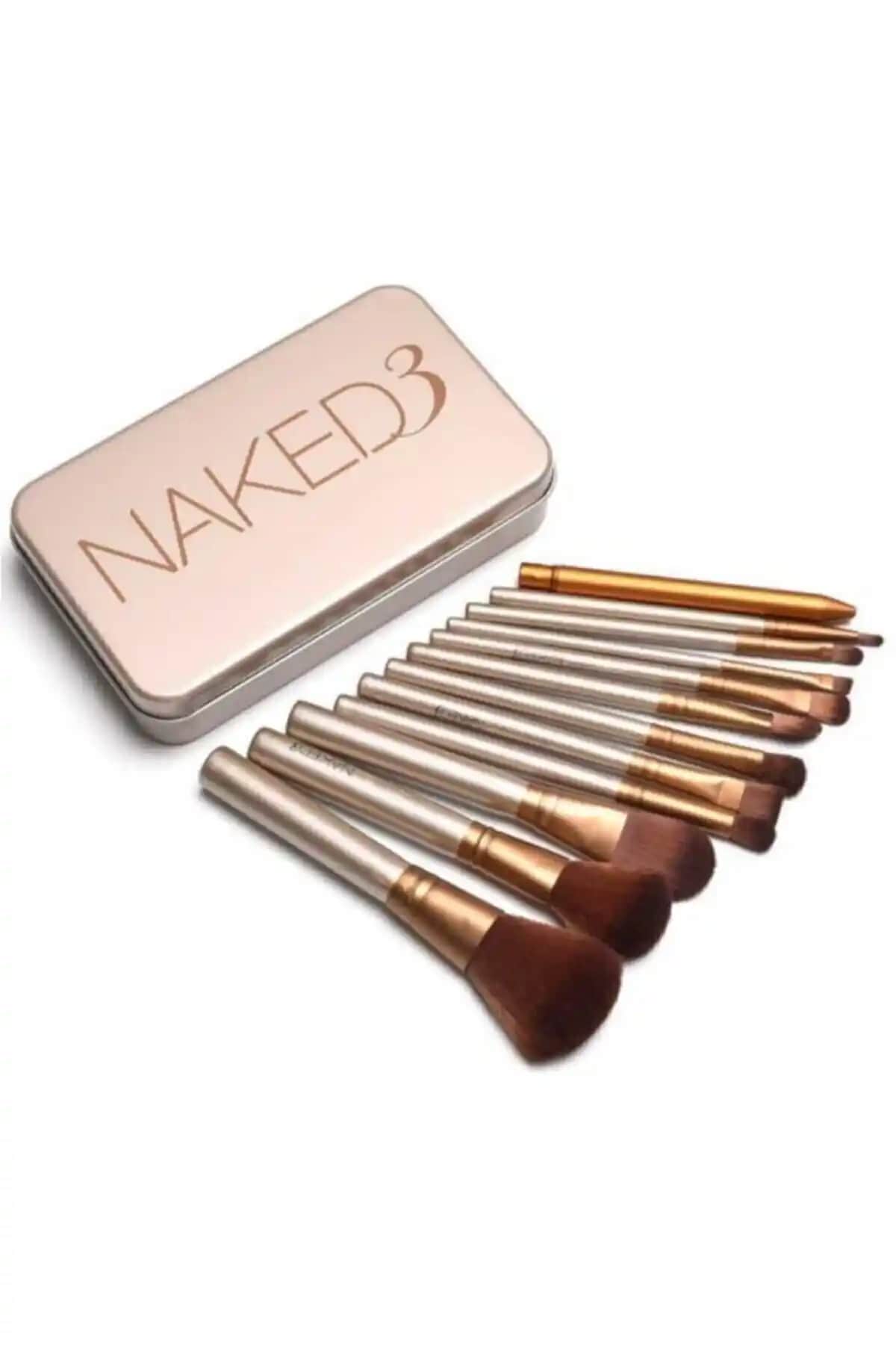 İzla Bambu Saplı 12'li Makyaj Fırça Seti Profesyonel ve Şık Tasarım