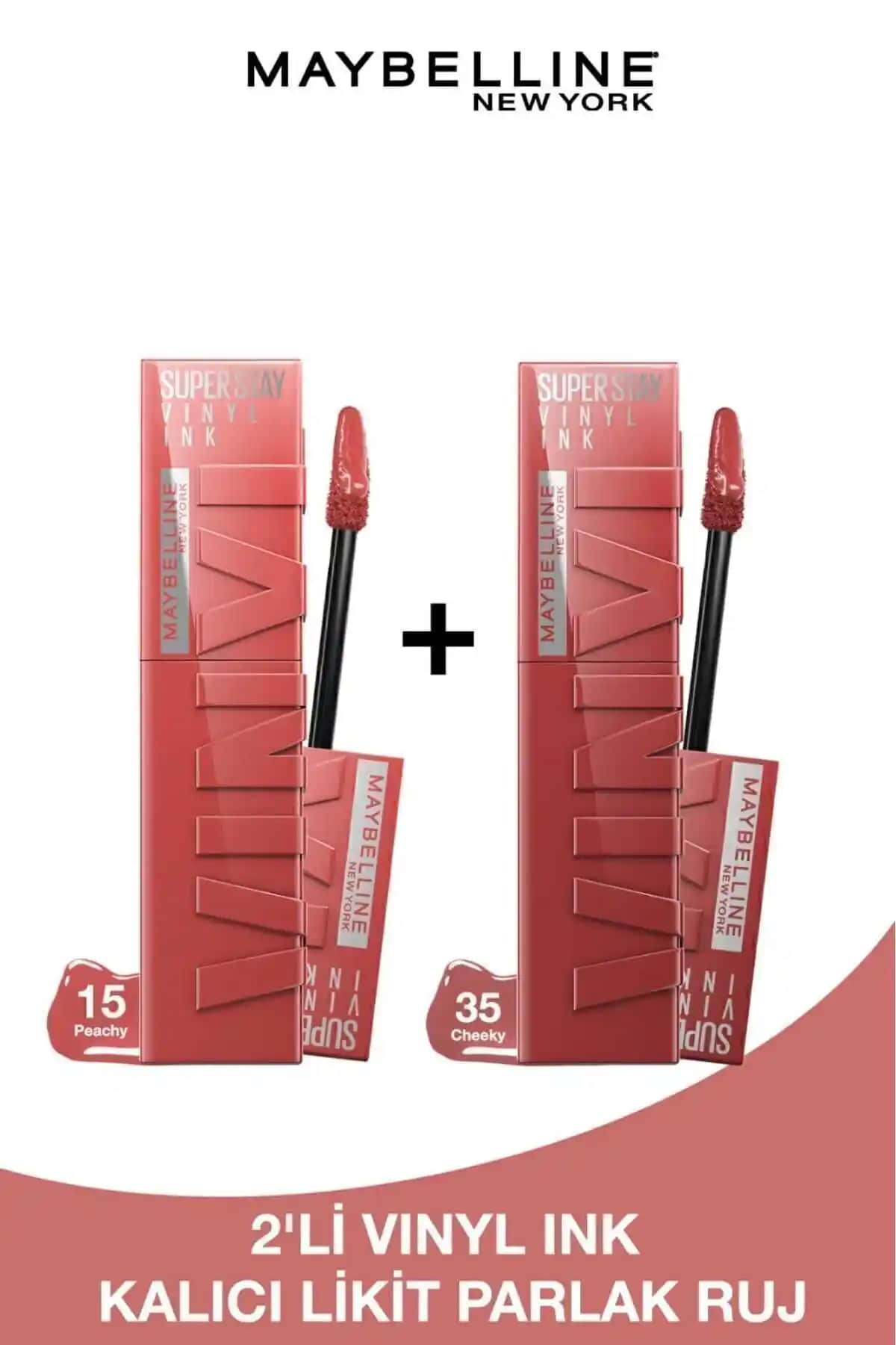 Maybelline Super Stay Vinyl Ink Uzun Süre Kalıcı Likit Ruj Seti Günlük ve Özel Makyajlar İçin