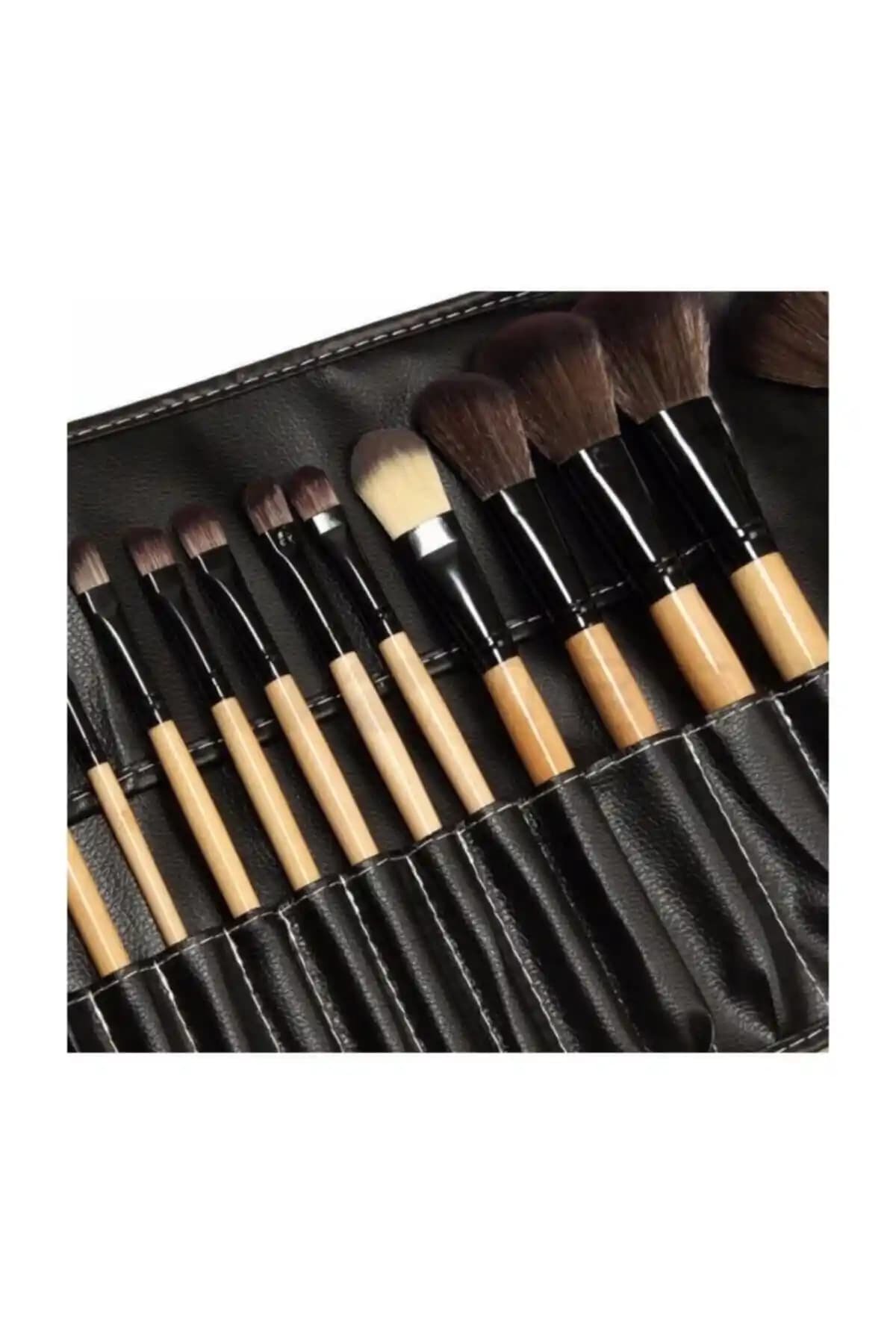 MUJGAN Sp 24'lü Siyah Profesyonel Makyaj Fırça Seti ile Kusursuz Makyaj Uygulamaları