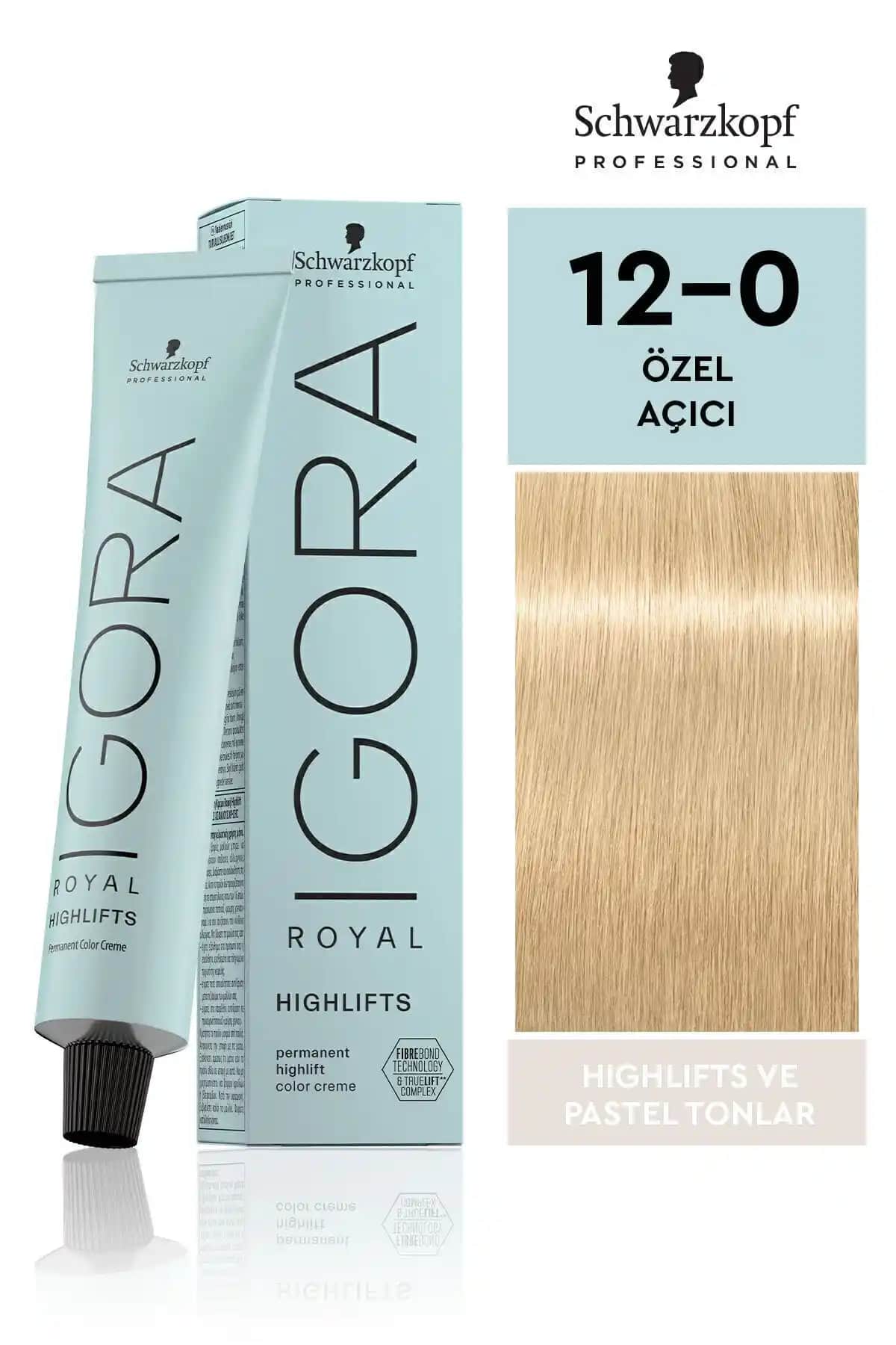 Igora Royal Pastel Tonlar 12-0 ve 12-1 Saç Açıcı Ürünlerin Karşılaştırması