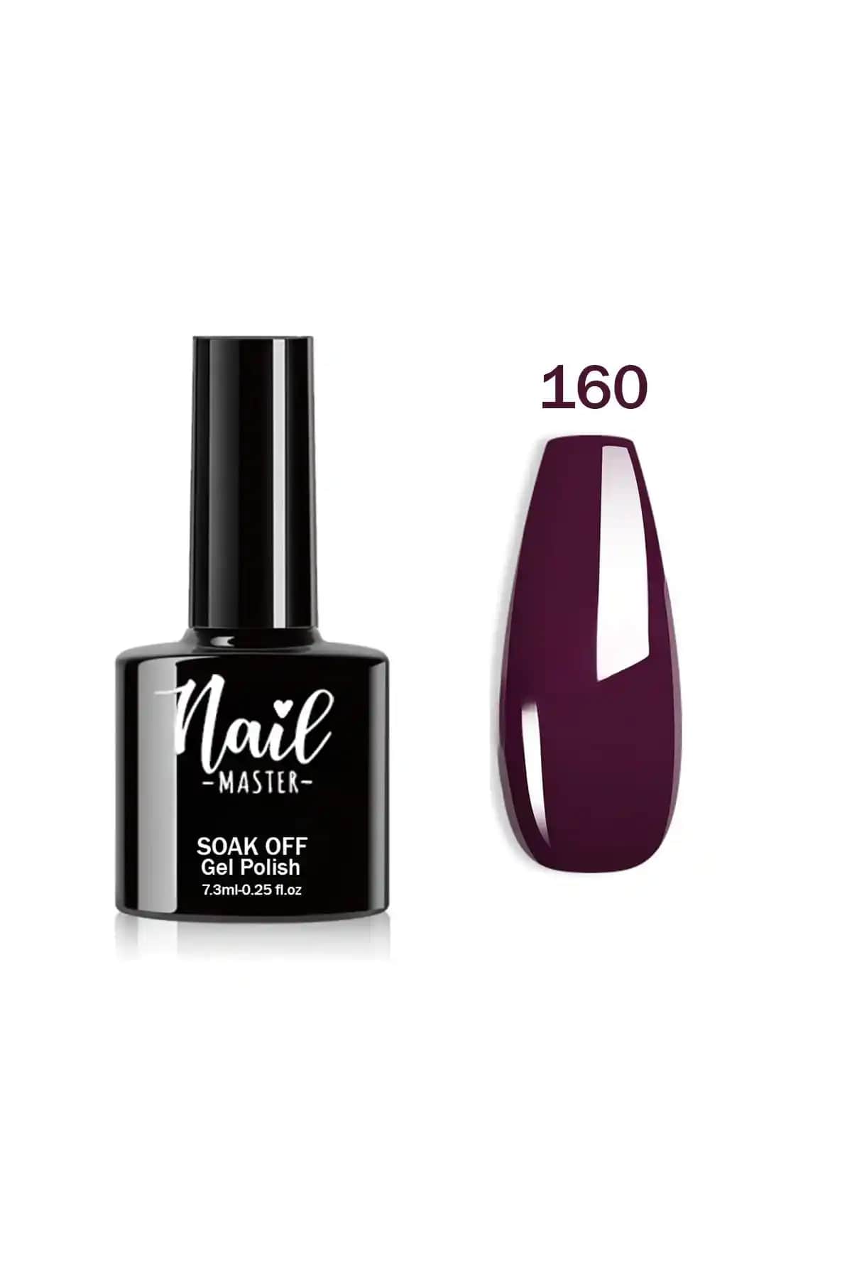 Nail Master M160 Kalıcı Oje Mor Bordo Renk ile Şıklığın ve Dayanıklılığın Buluşması