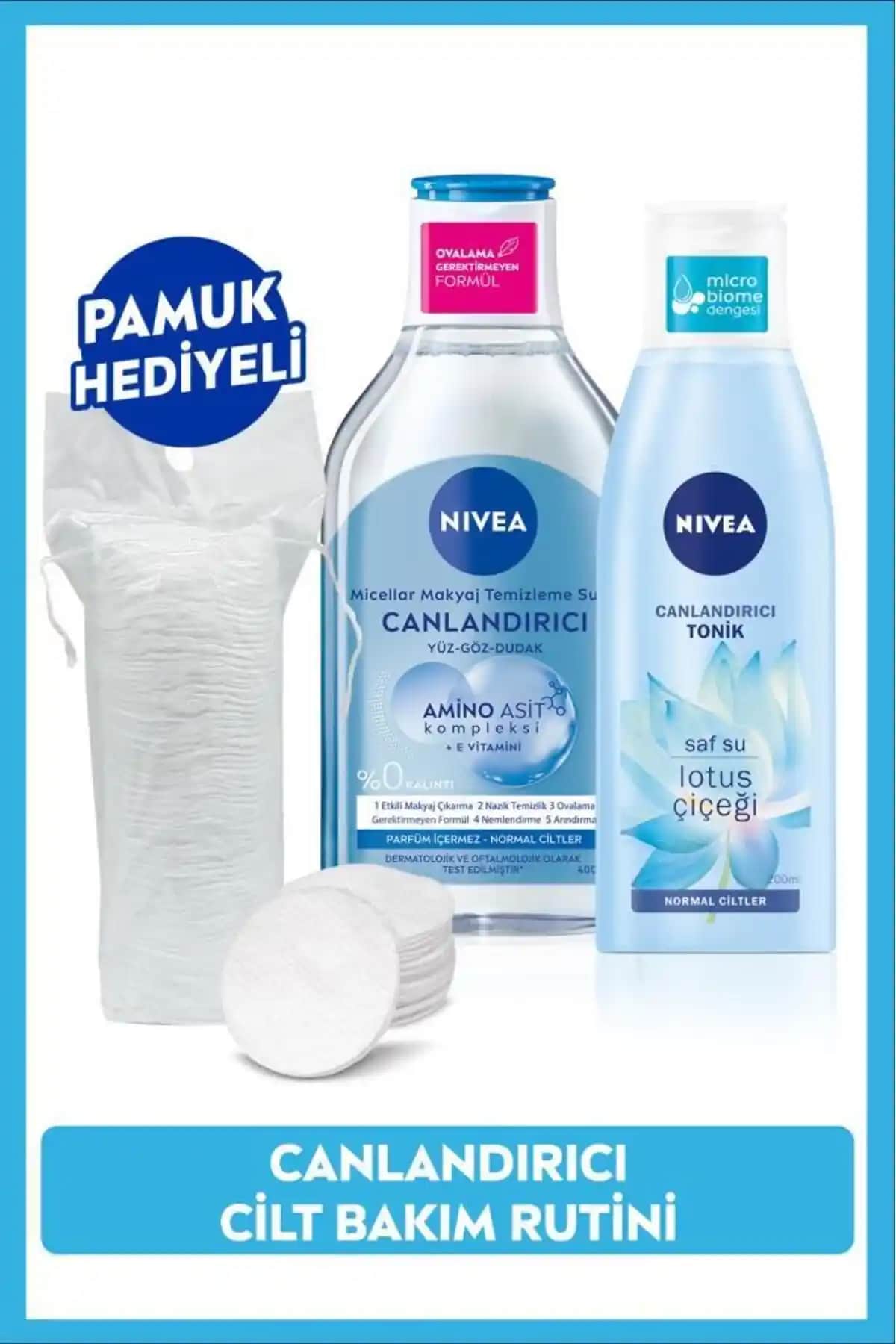 NIVEA Canlandırıcı Micellar Makyaj Temizleme Suyu ve Nemlendirici Tonik Ürün İncelemesi