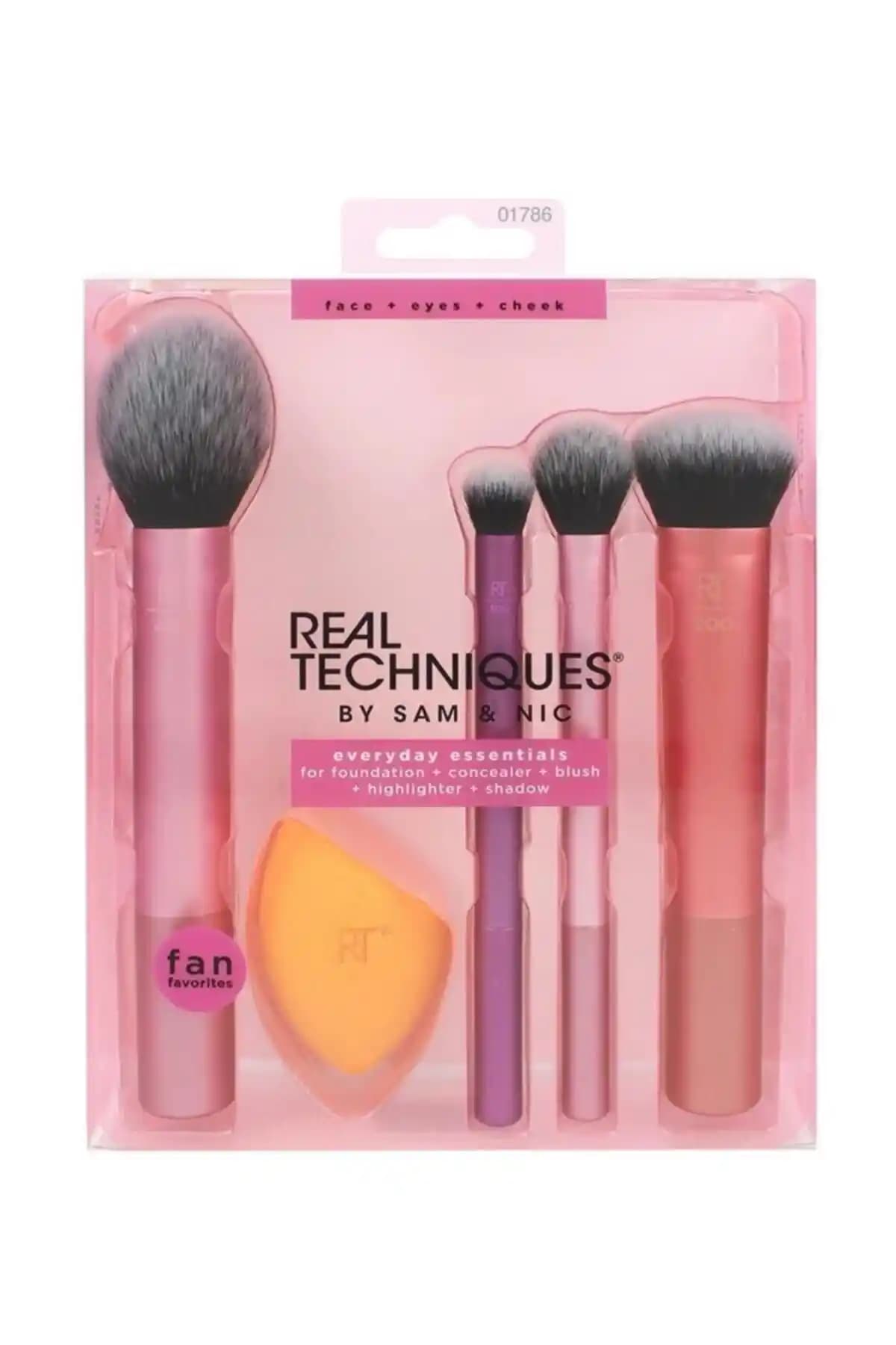 Real Techniques Makyaj Fırça Seti Günlük Kullanım İçin Yüksek Kaliteli ve Dayanıklı