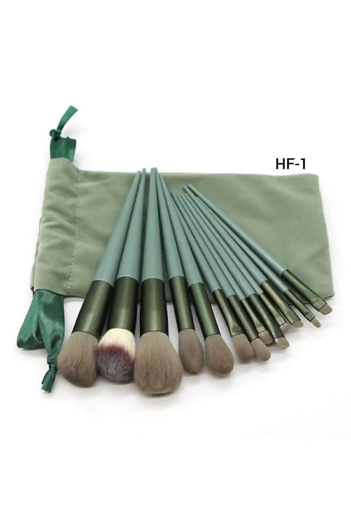 Roesıa Rose Kozmetik Rose Özel Keseli 13'lü Fırça Seti Profesyonel ve Taşınabilir Makyaj Aracı