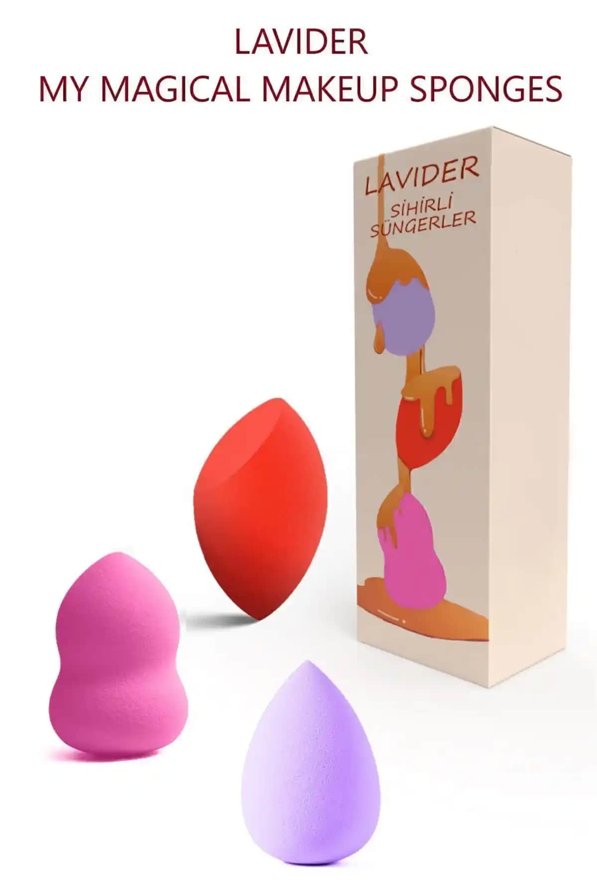 Lavider My Magical Makeup Sponges: Yüksek Kaliteli ve Çok Yönlü Makyaj Süngeri Ürünleri