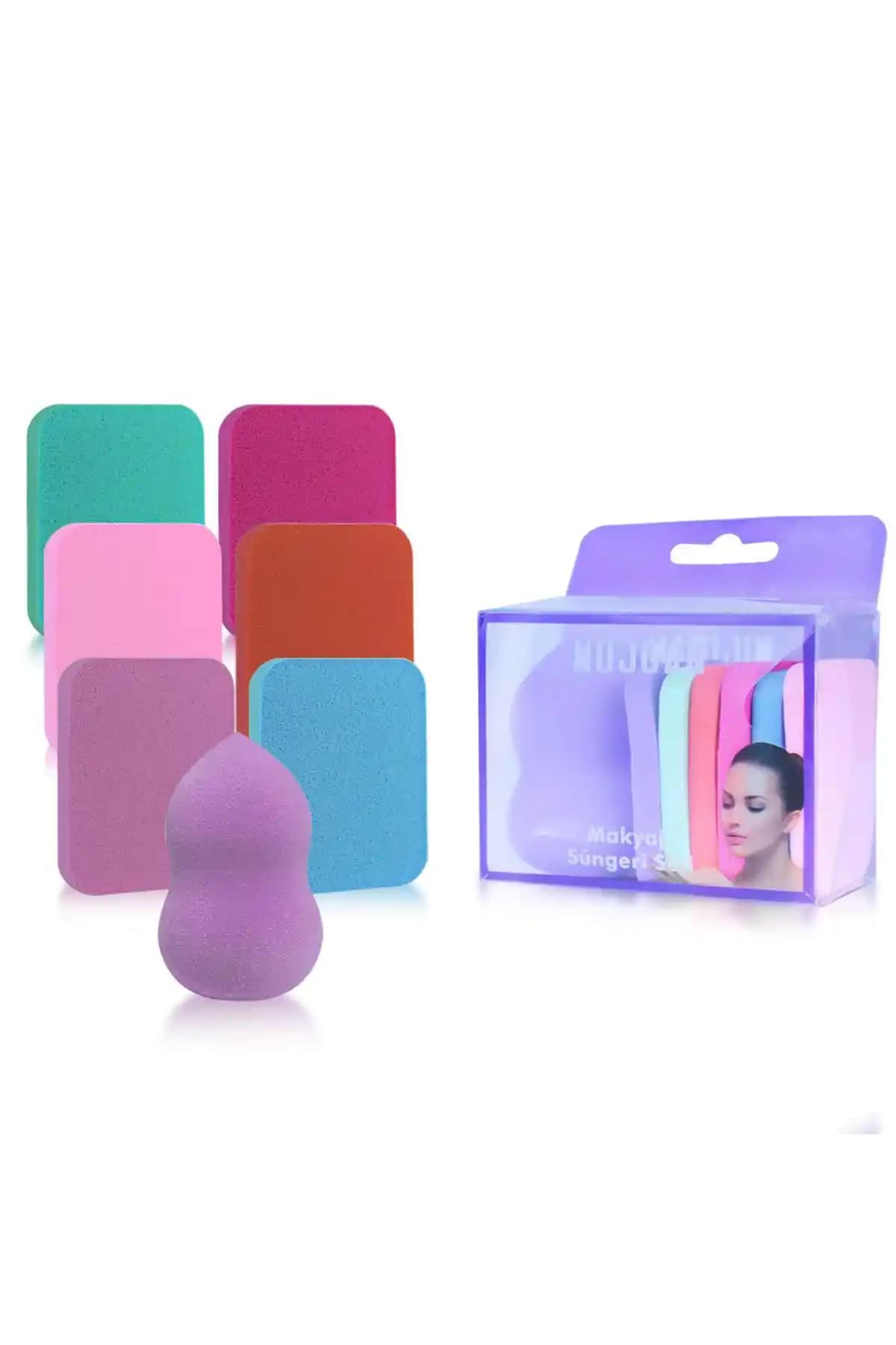 Mujgan Kutulu 7'li Makyaj Süngeri Seti Profesyonel Sonuçlar ve Kullanım Kolaylığıyla