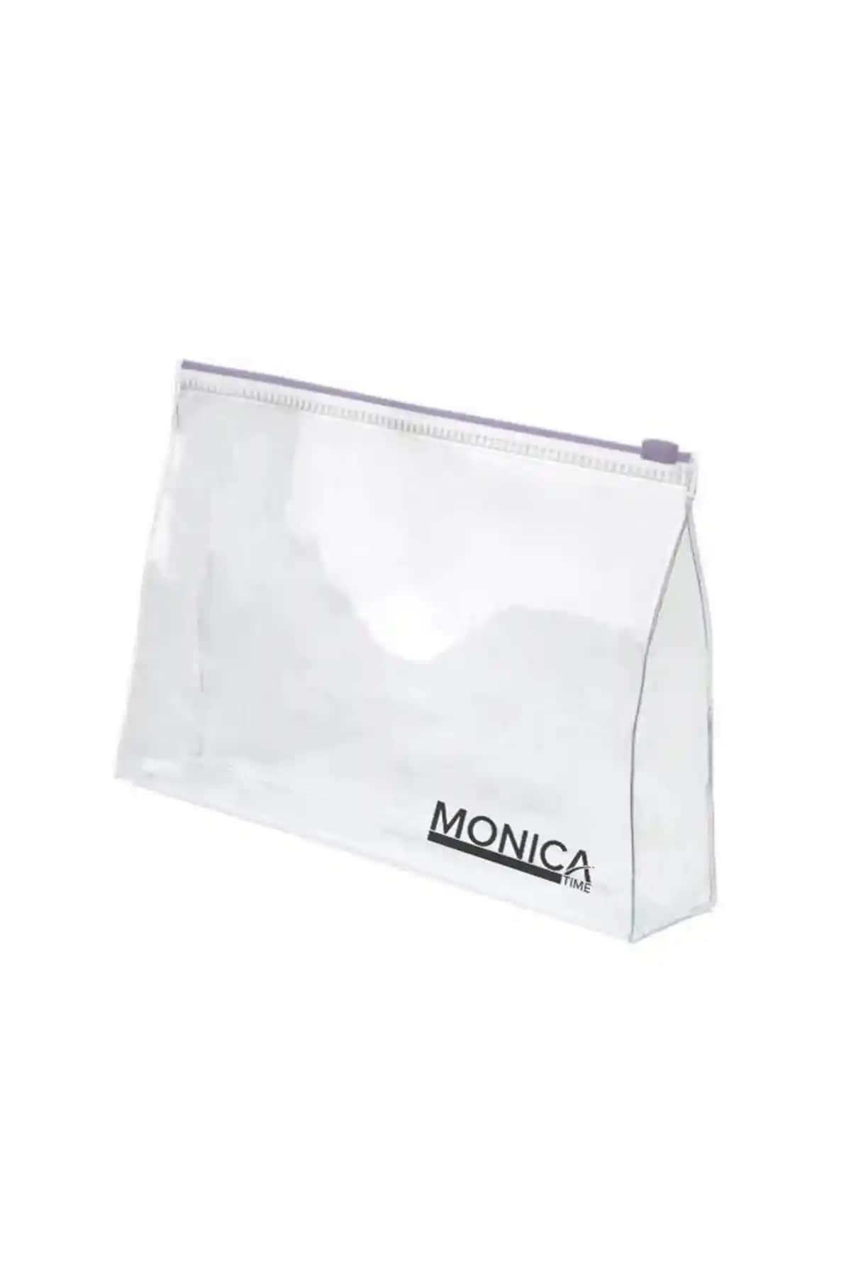 Monicatime Şeffaf Makyaj Çantası Geniş İç Hacmi ve Çok Yönlü Kullanımıyla Pratik Çözüm